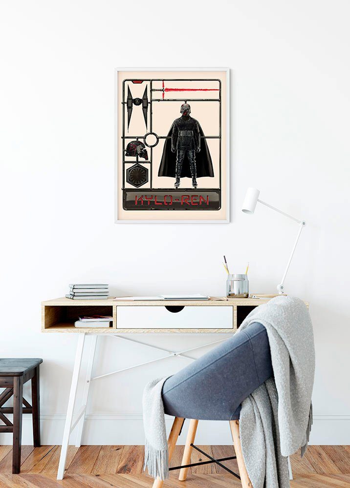 Komar Wanddecoratie Star Wars Toy Kylo Wanddecoratie voor de kinderkamer - zonder lijst (1 stuk)