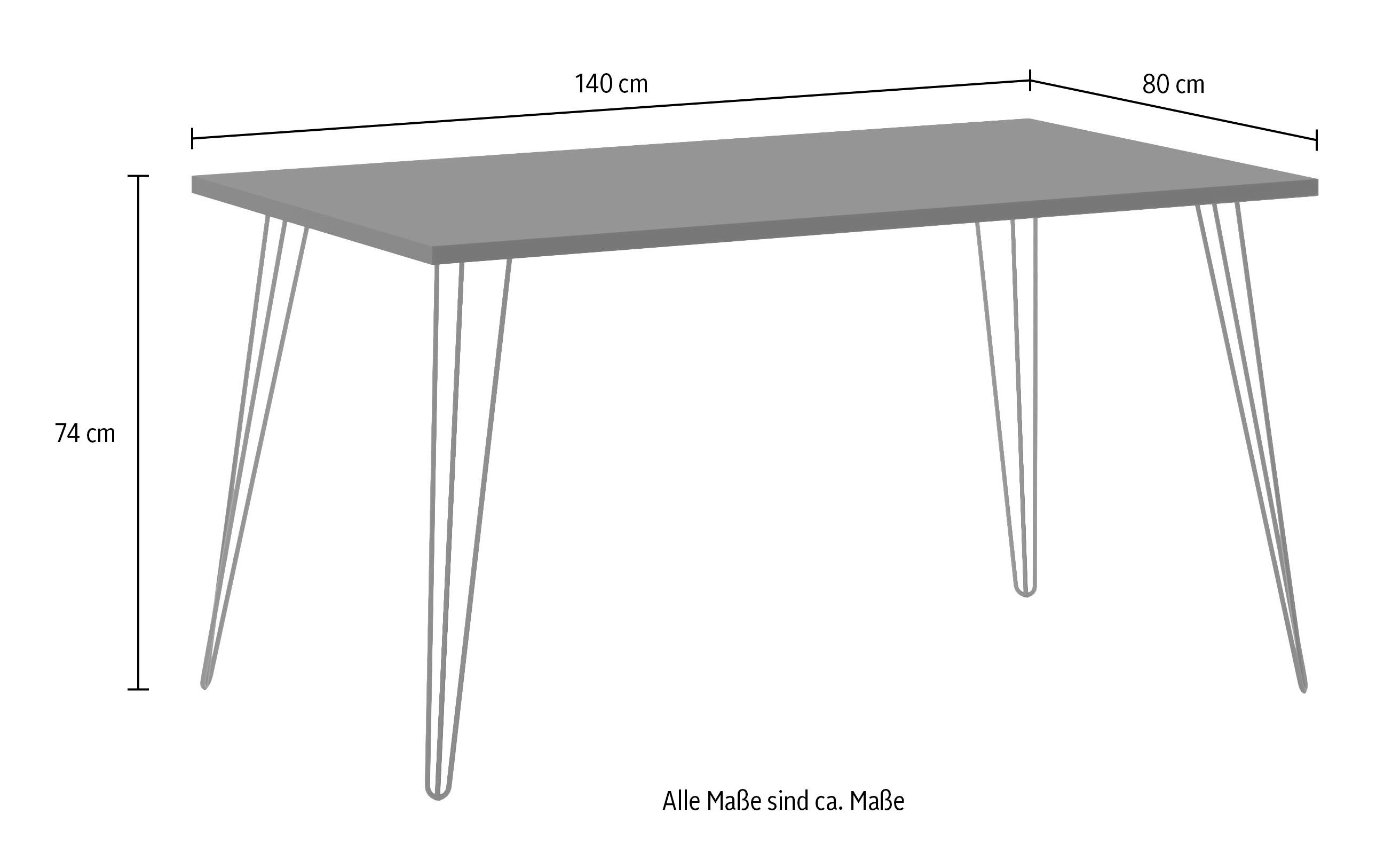 Schildmeyer Bureau Hank, MADE IN GERMANY, breedte 140 cm