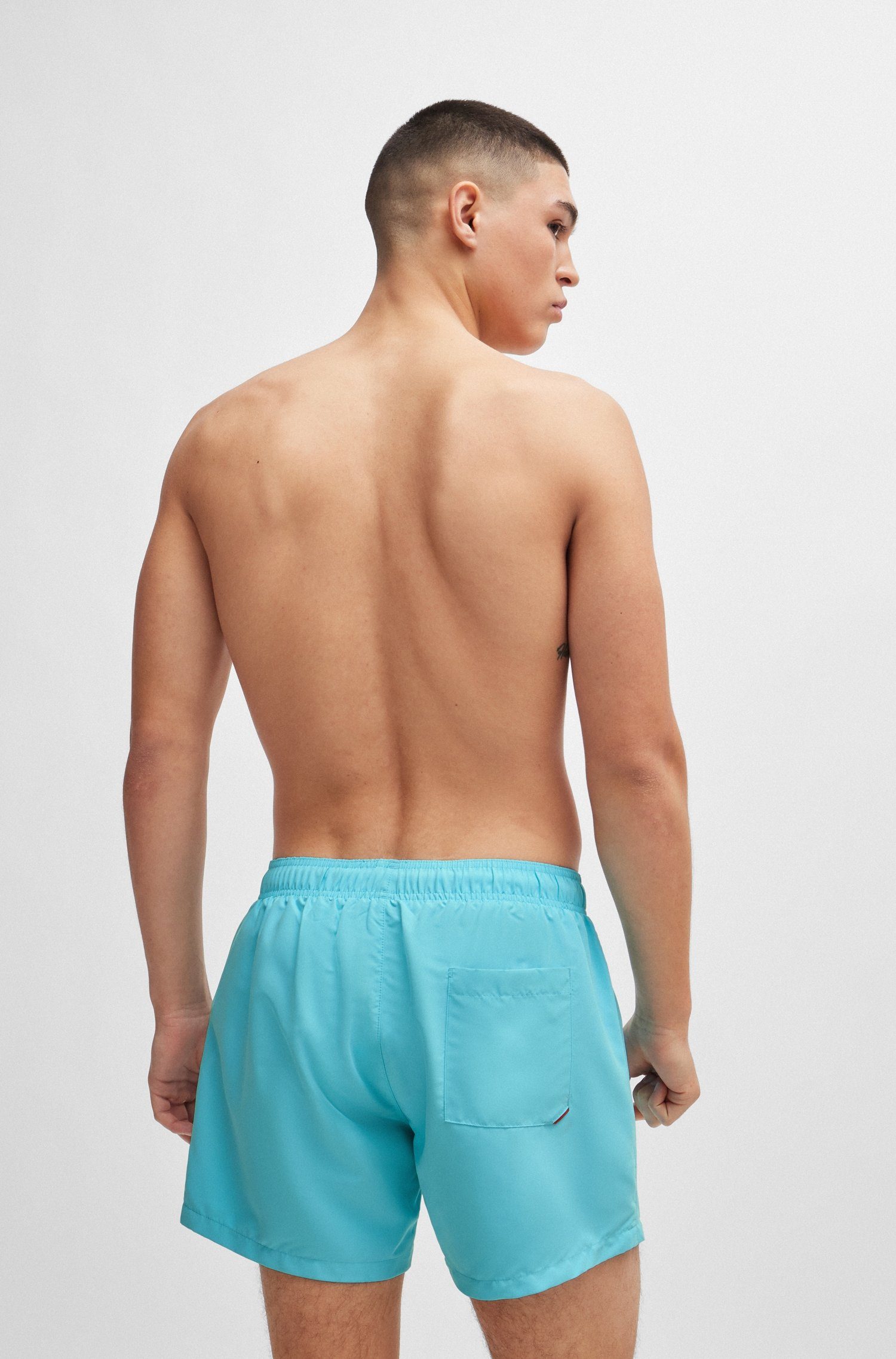 HUGO underwear Zwemshort ABAS met hugo logo-print