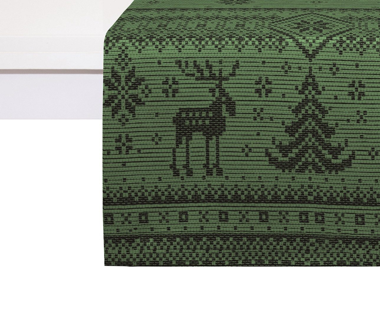 Wirth Tafelloper Romo tafelkleden maat 50x160cm groen
