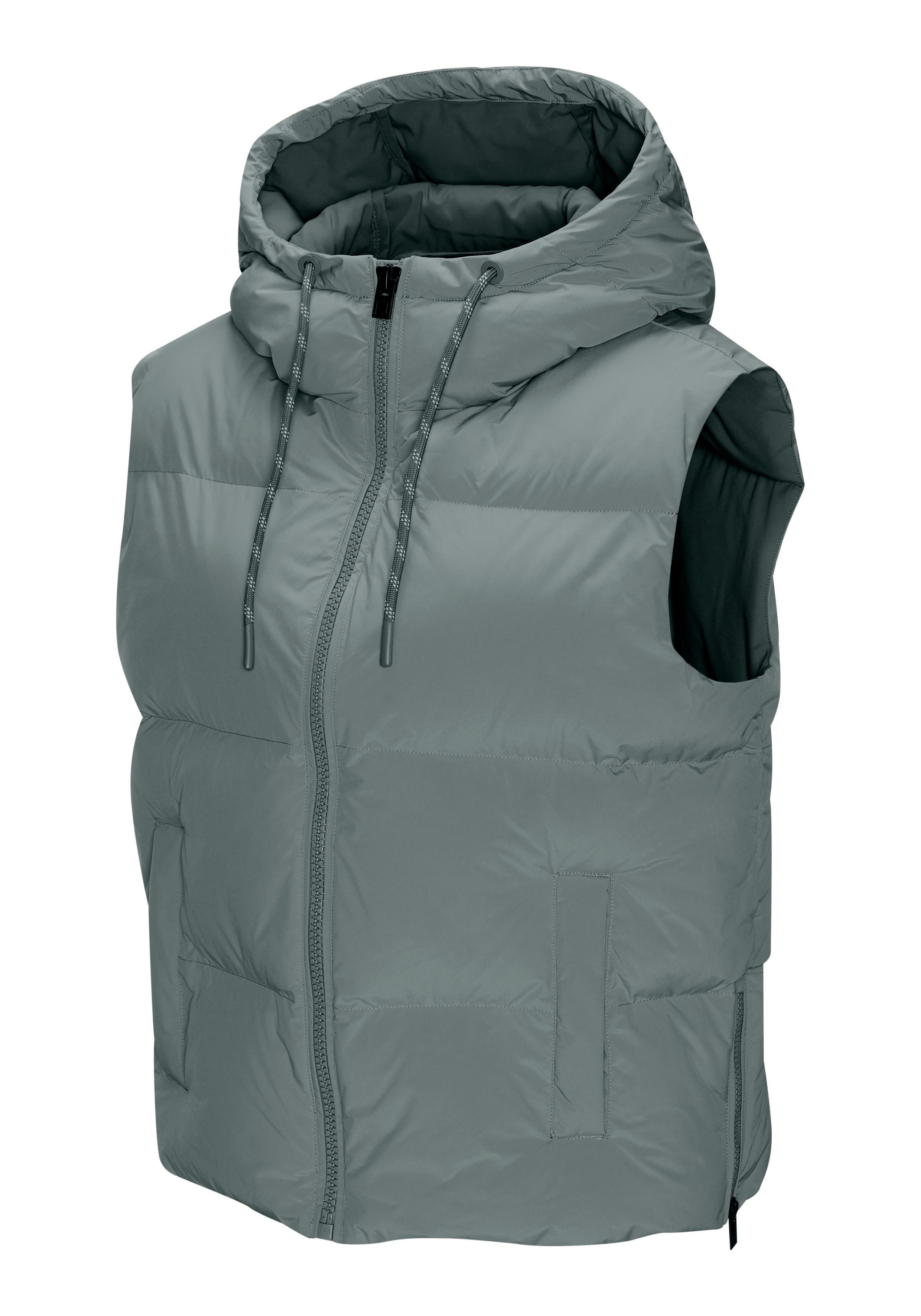 Elbsand Bodywarmer met grote logoprint op de rug