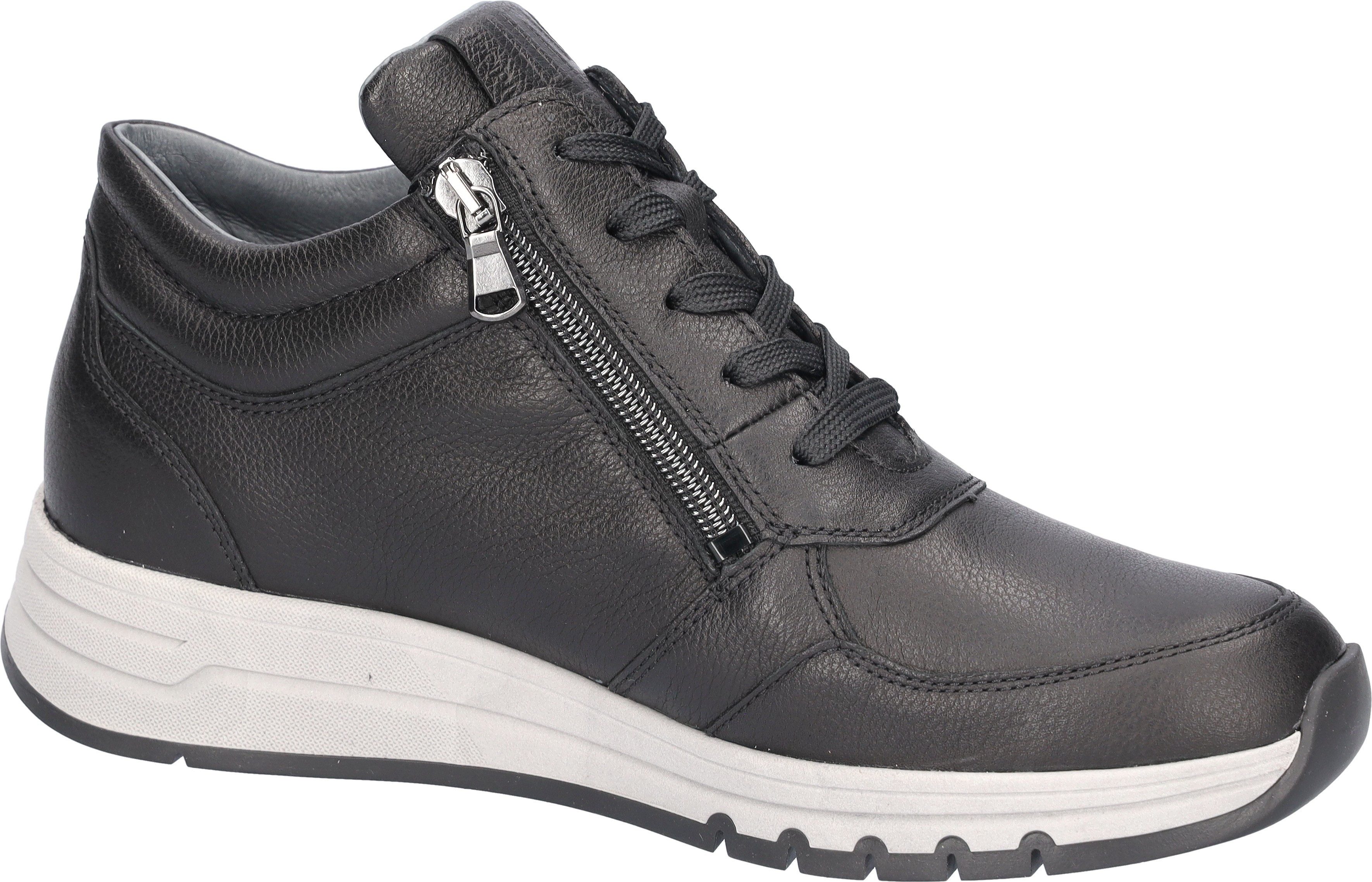 Waldläufer Veterschoenen H-APRIL Veterenkellaars, High Top Sneaker, comfortschoen in H-wijdte