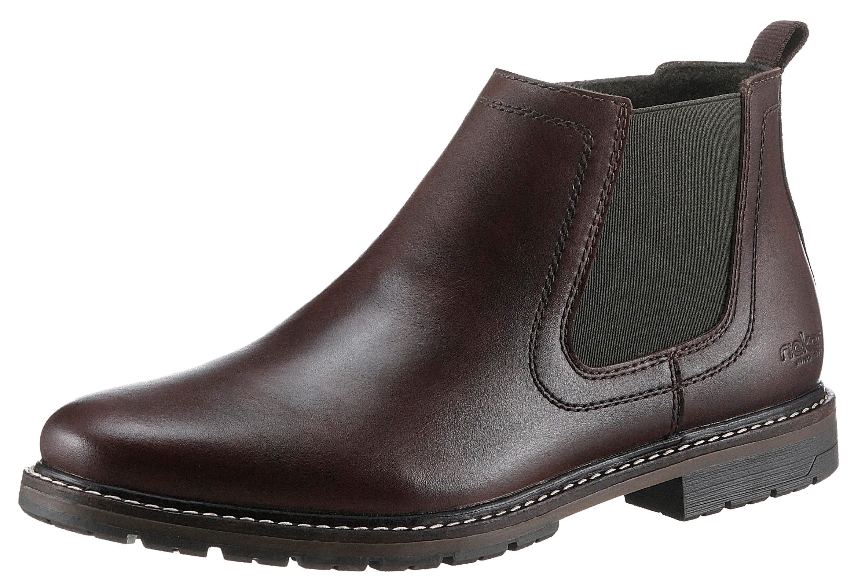 Rieker Chelsea-boots , instappers, business-enkellaars met stretch heren boots & laarzen maat 40 EU bruin