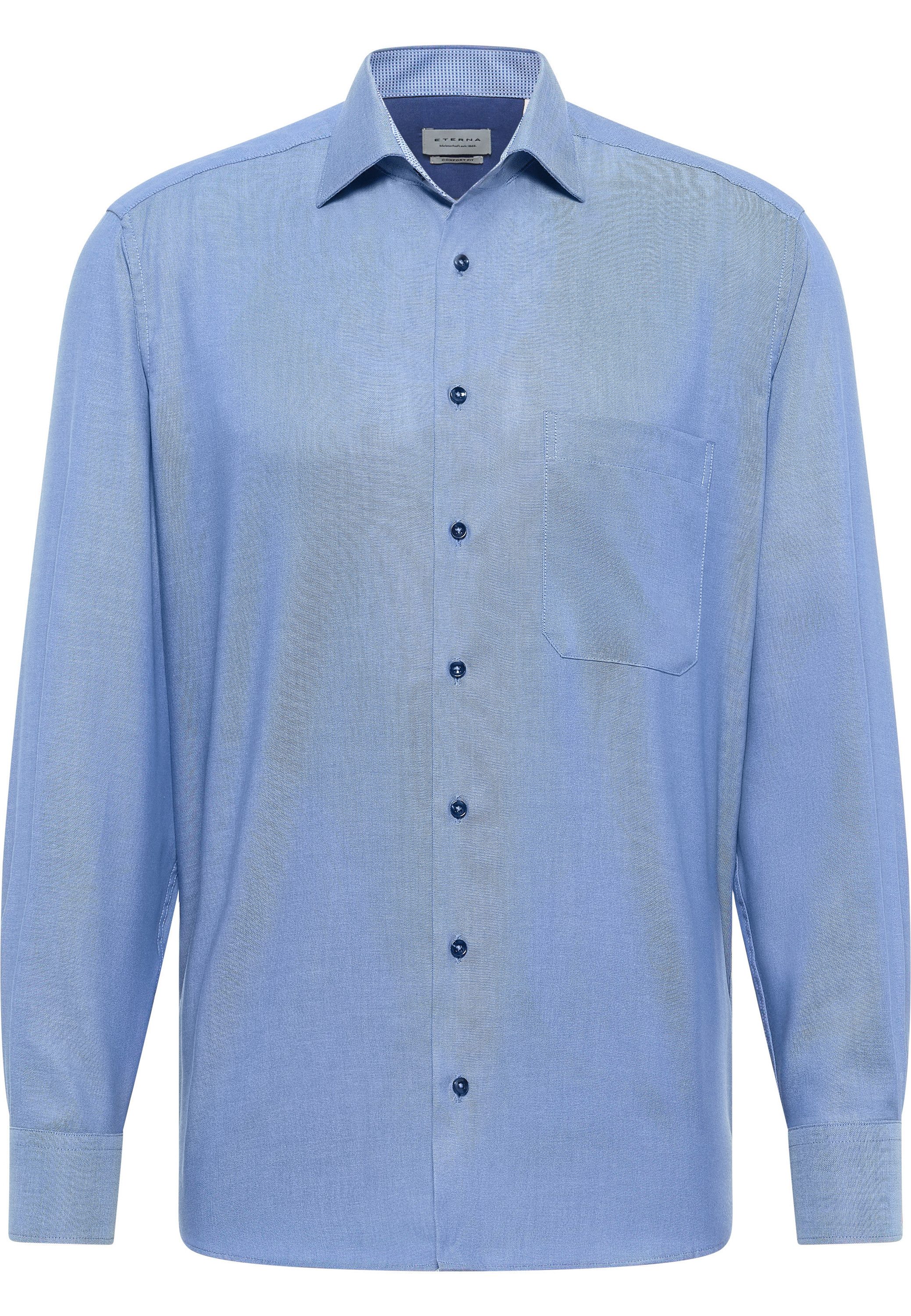 Eterna Overhemd met lange mouwen Comfort fit NON IRON (strijkvrij)