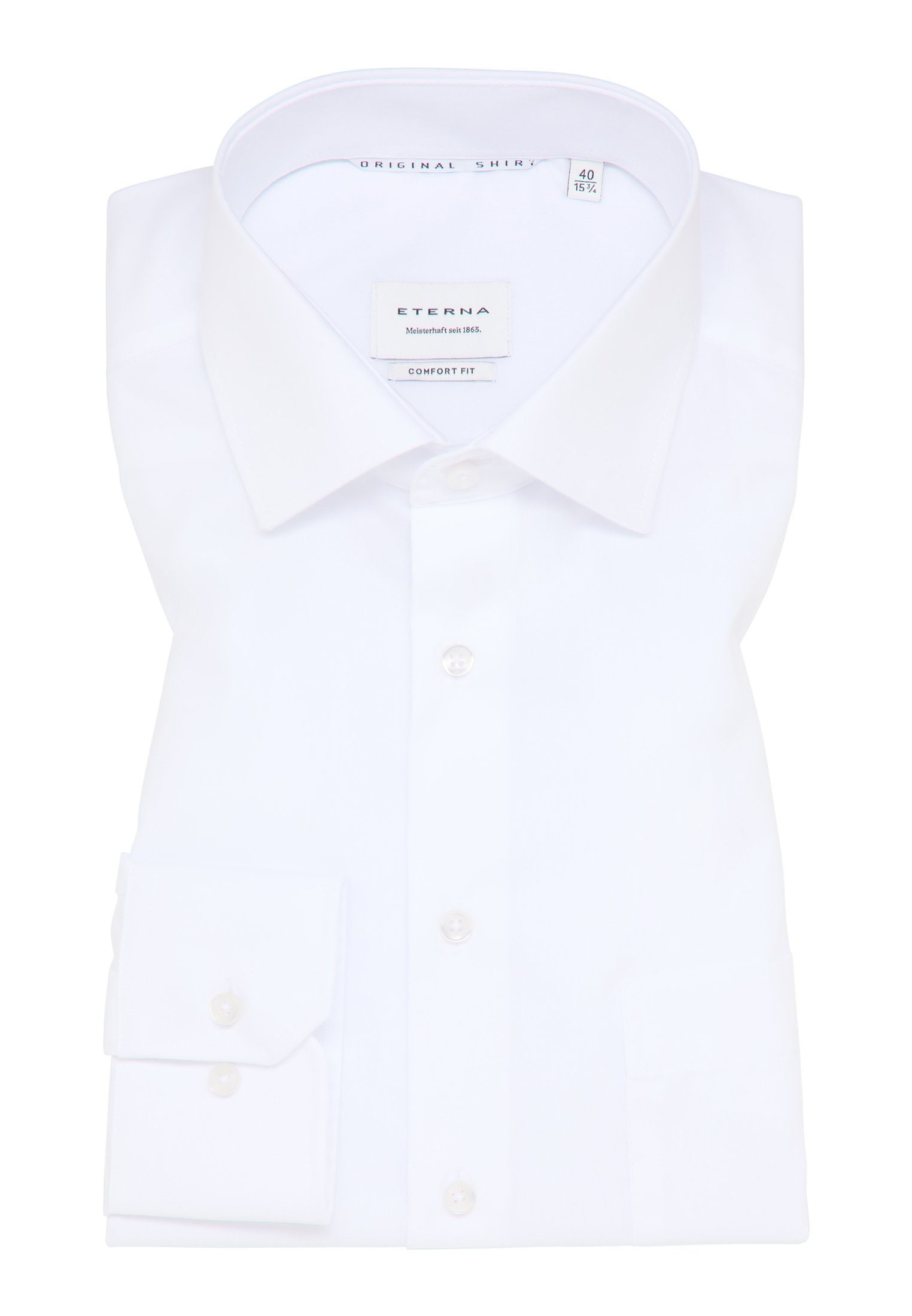 Eterna Overhemd met lange mouwen Comfort fit NON IRON (strijkvrij)