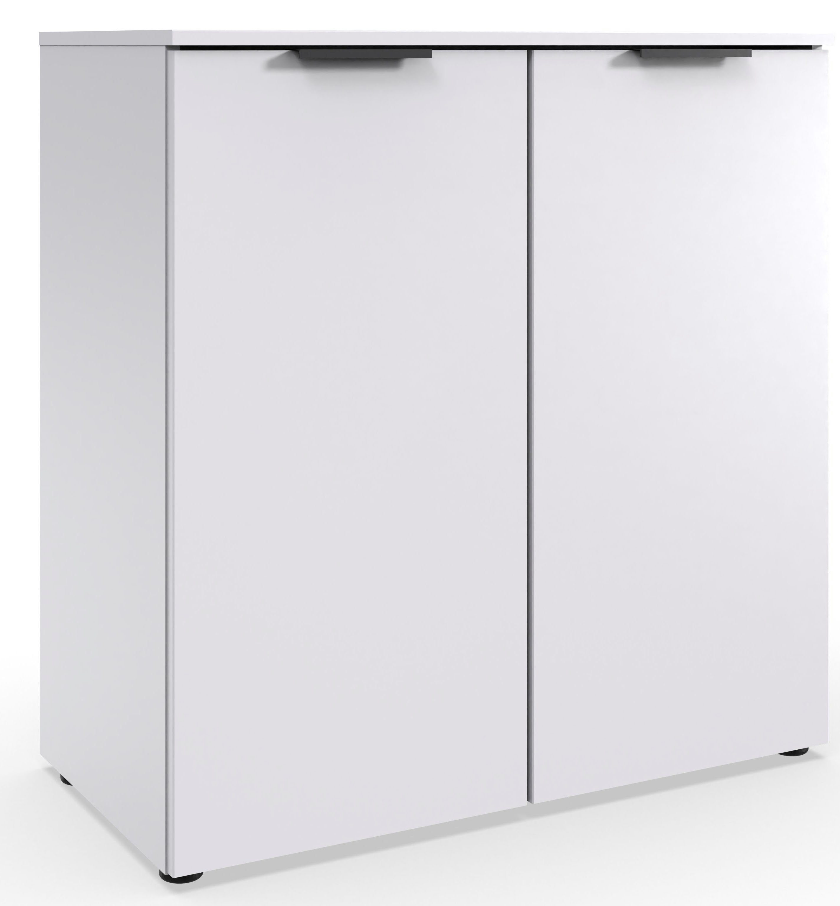 Wimex Kast Level by fresh to go 2-deurs met soft-close functie, 81 cm breed, 92 cm hoog dressoirs wit