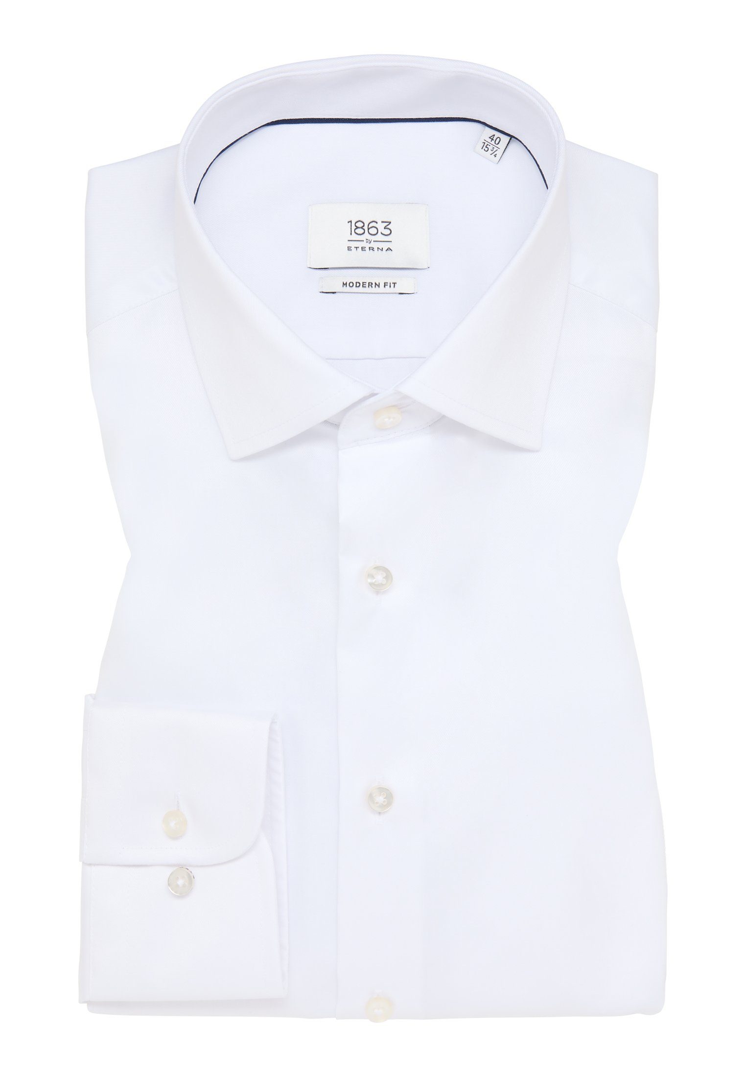 Eterna Overhemd met lange mouwen MODERN FIT NON IRON (strijkvrij)