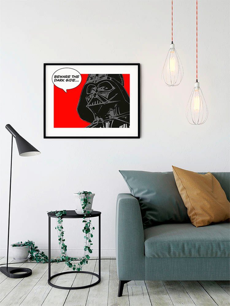 Komar Wanddecoratie Star Wars Classic stripverhaal aandeel Vader Wanddecoratie voor de kinderkamer - zonder lijst (1 stuk)
