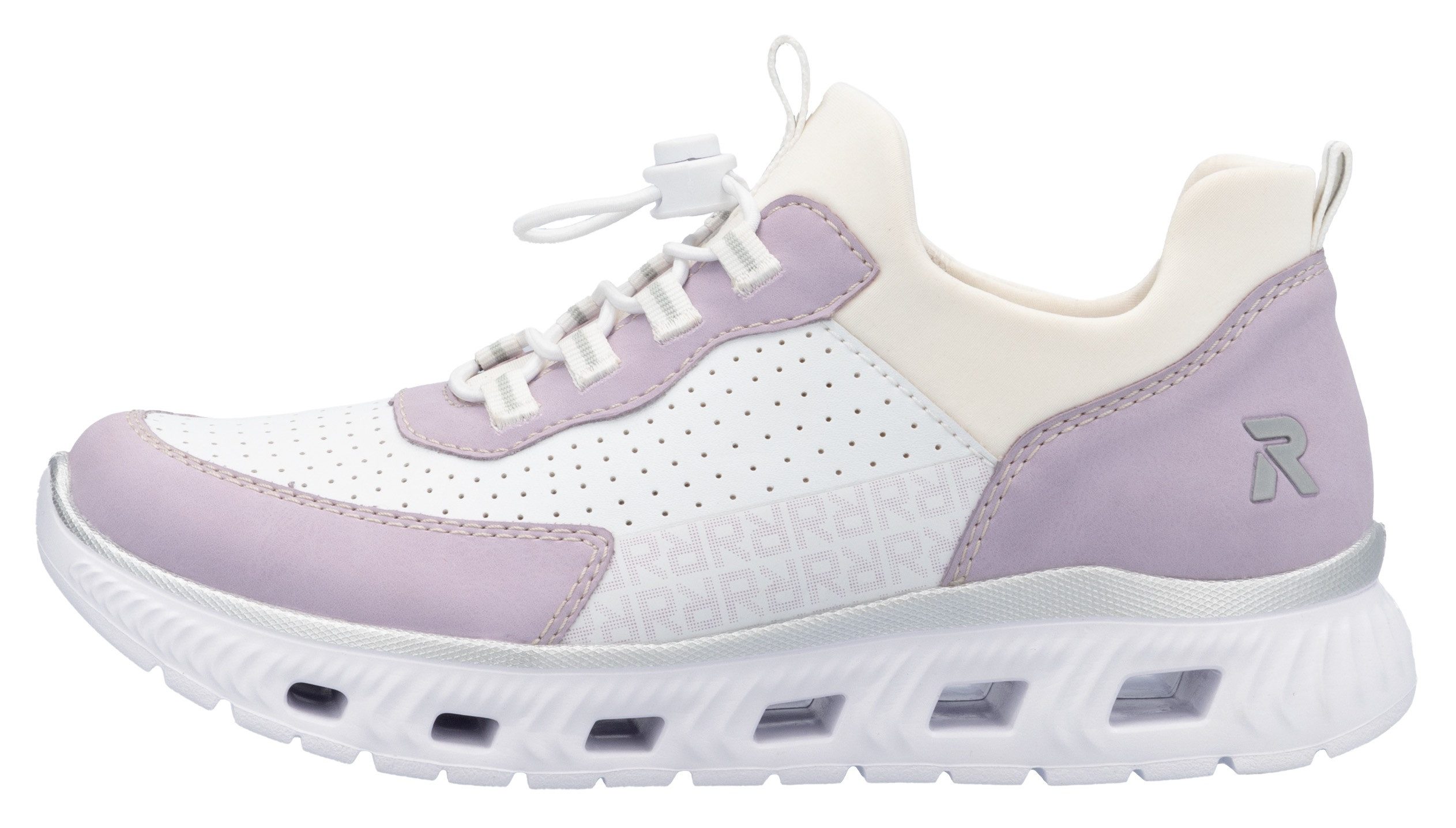 RIEKER Sport Slip-on sneakers Vegan , slippers, lage schoen, vrijetijdssneaker met memosoft-uitrusting