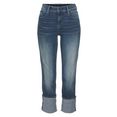 g-star raw straight jeans noxer straight jeans met omslagzoom – kan opgevouwen worden blauw