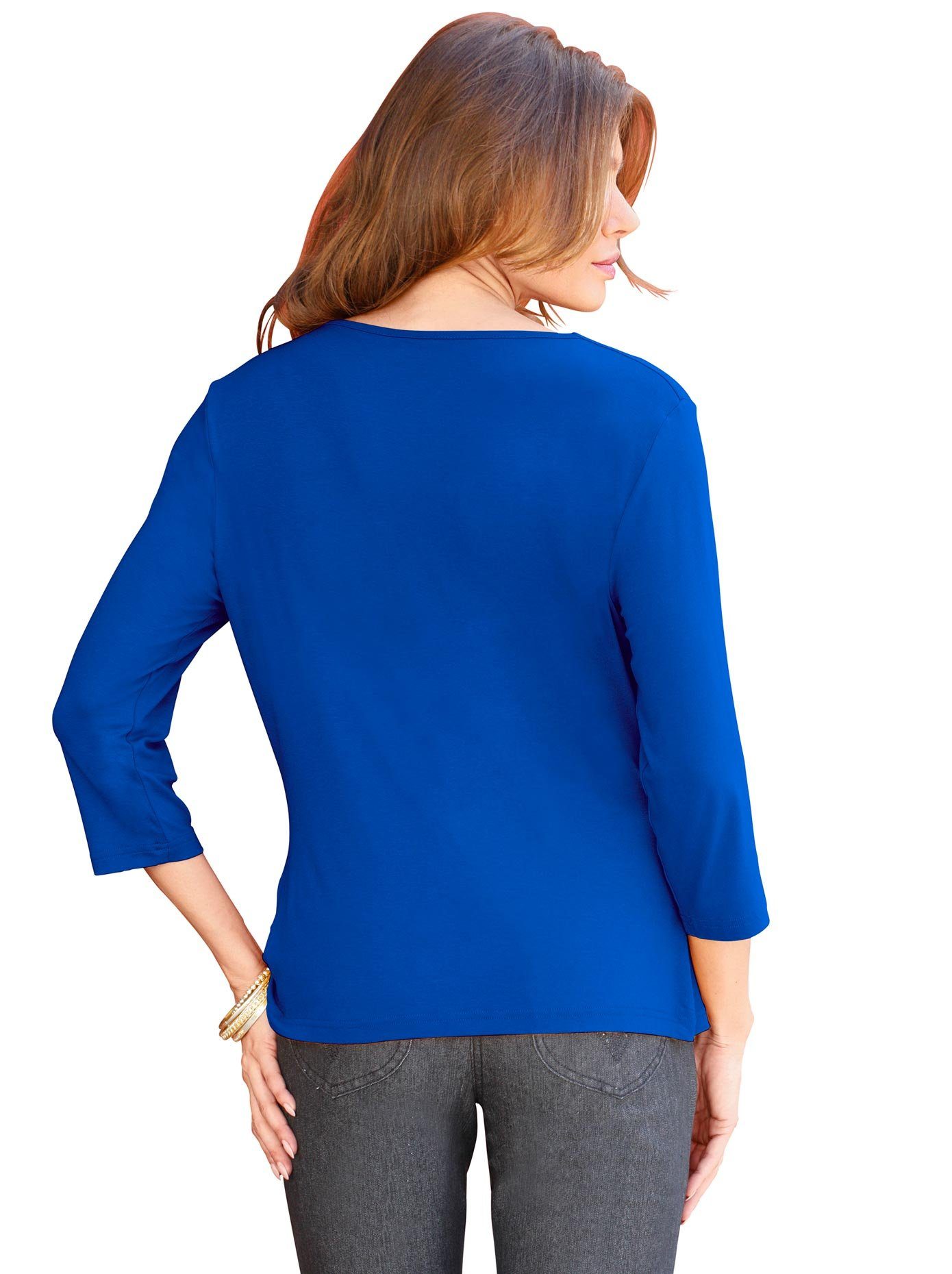 Classic Inspirationen Shirt met cascadehals Shirt (1-delig)