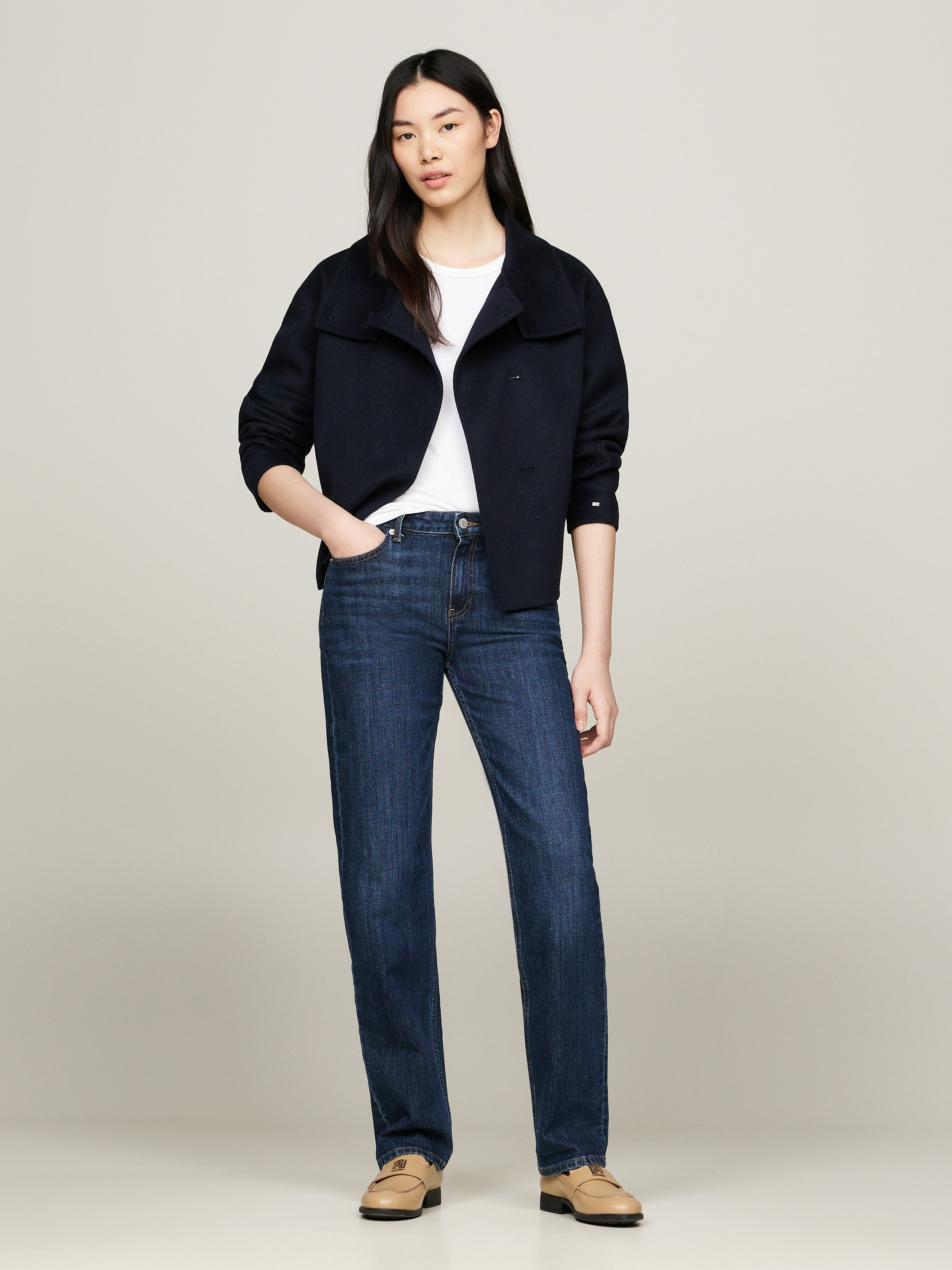 Tommy Hilfiger Outdoorjack DF WOOL BLEND FUNNEL JACKET