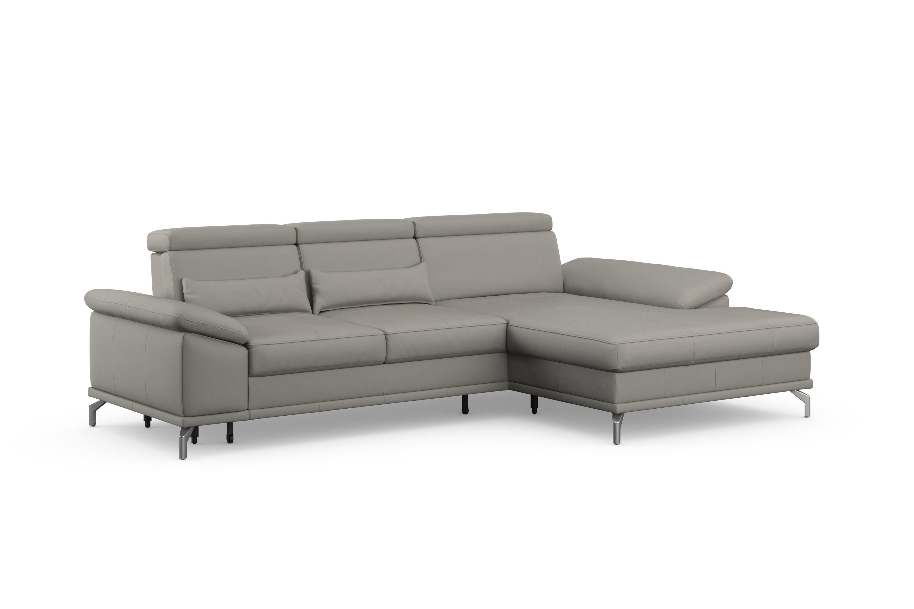 sit&more Hoekbank Cabrio L-vorm, met zitdiepteverstelling, arm- en hoofdsteunverstelling