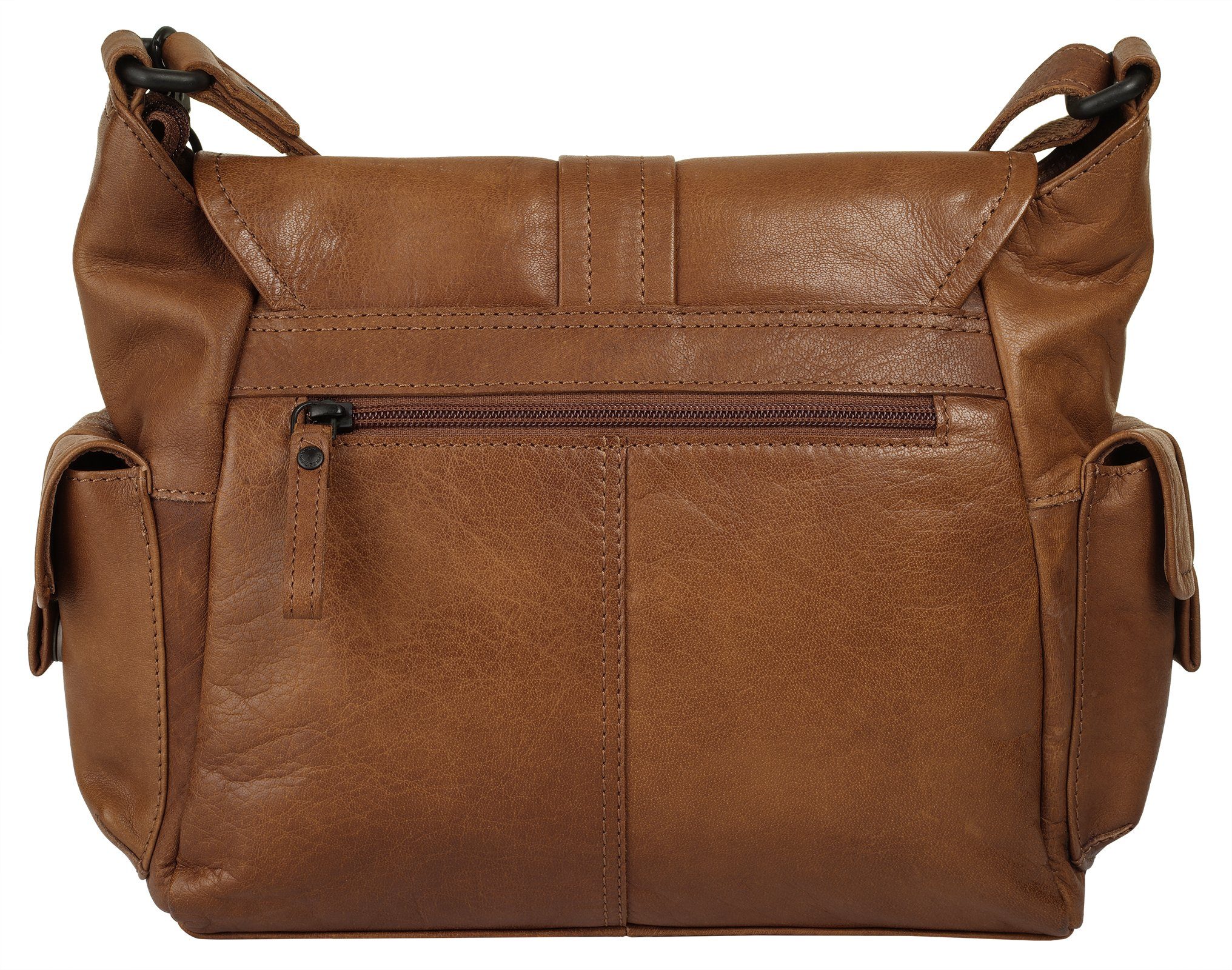 Spikes & Sparrow Schoudertas echt leder