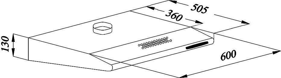 Amica Onderbouwkap UH 17010-4 E