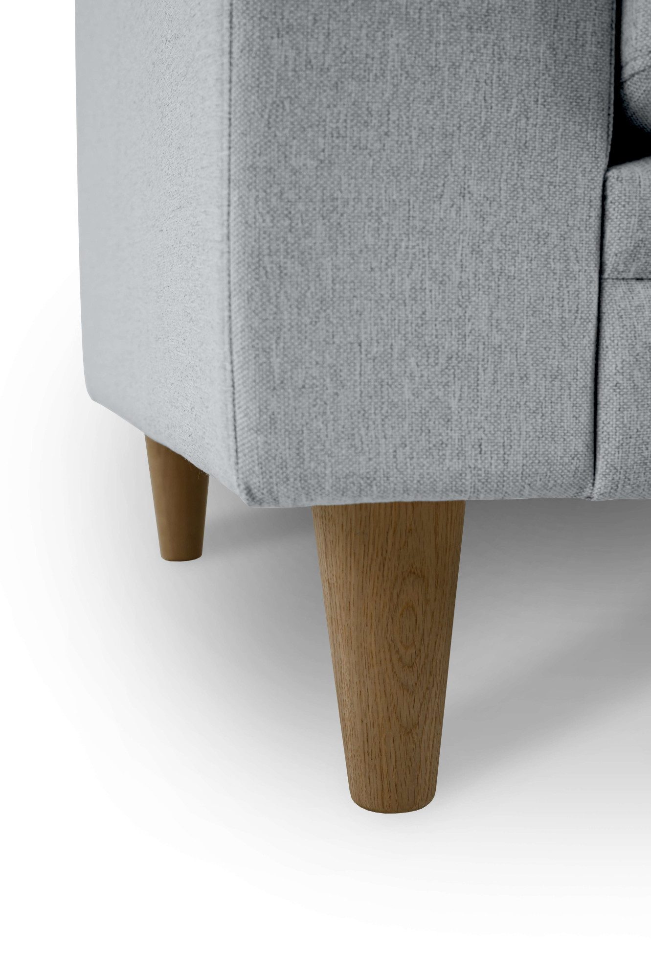 Home affaire Fauteuil Arellano, breedte 93 cm klassiek ontwerp, met massief houten voeten, fijn geweven stof