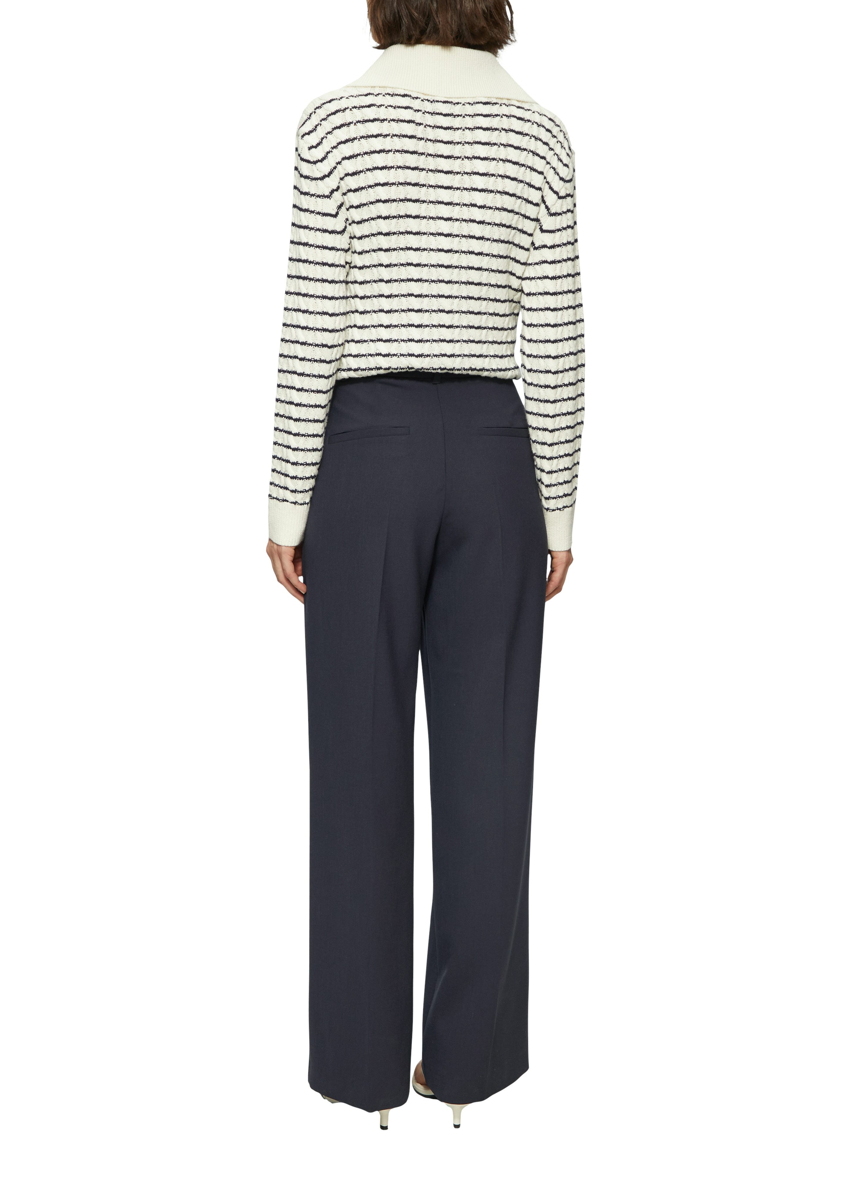 s.Oliver BLACK LABEL Pantalon met persplooien