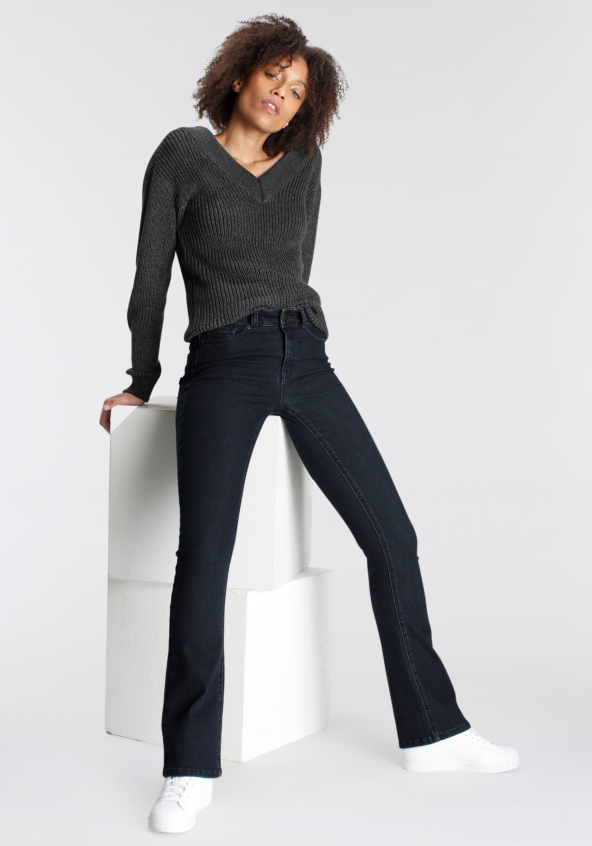 Arizona Bootcut jeans Ultra Soft elastische pasvorm, uitlopende pasvorm, hoge taille