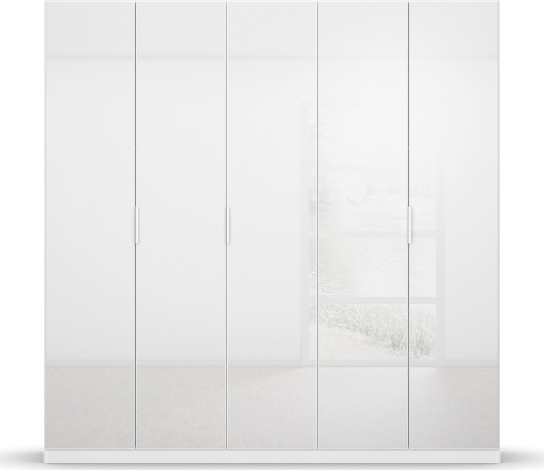 rauch Draaideurkast Kledingkast kast garderobe KOLUNA met hoogwaardige glasfront