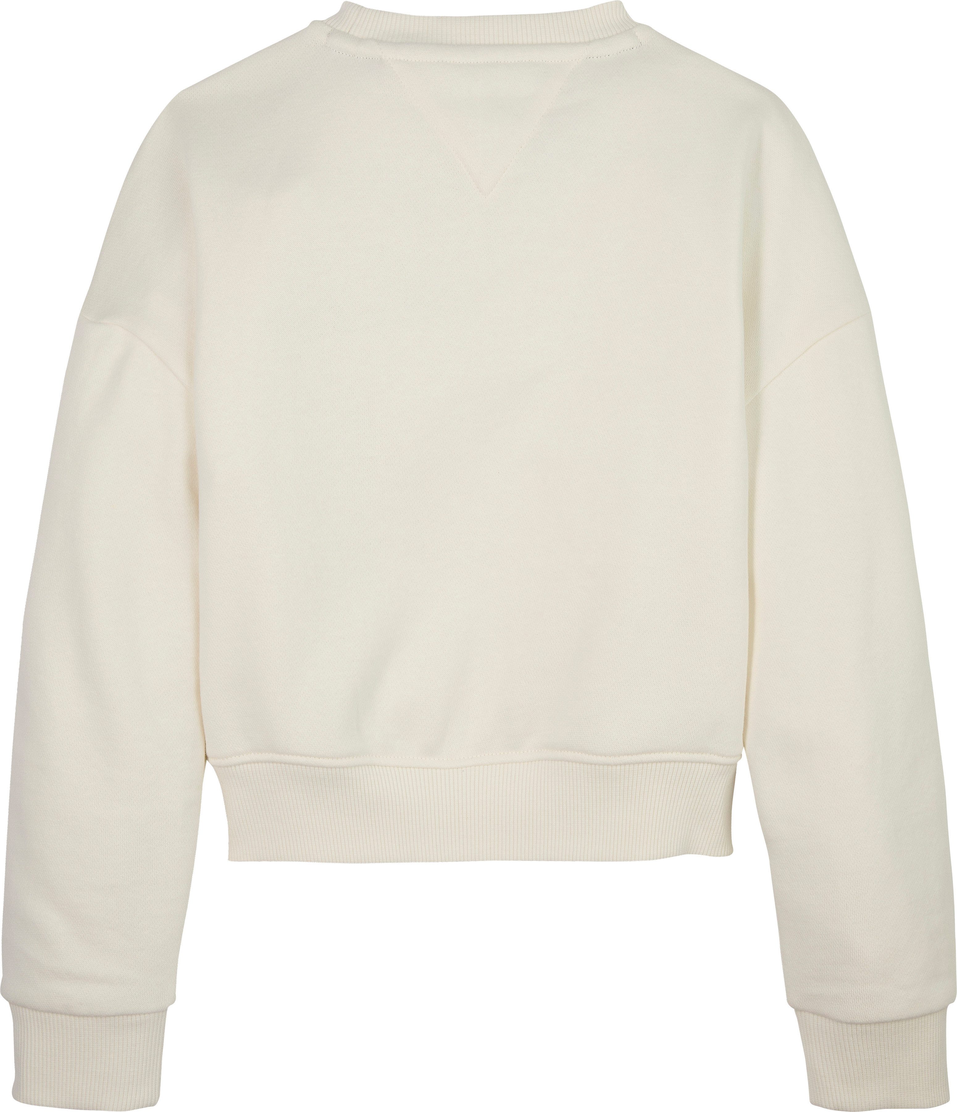 Tommy Hilfiger Sweatshirt TOMMY SCRIPT SEQUIN SWEATSHIRT voor kinderen tot 16 jaar, logo-opschrift met kleurrijke pailletten