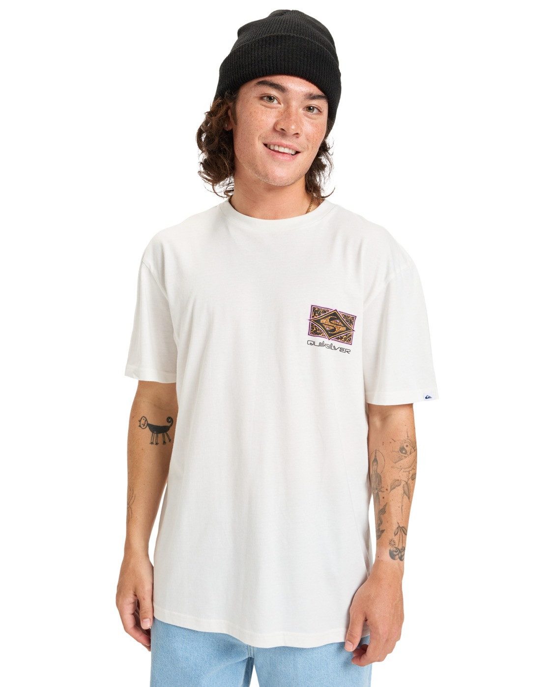 Quiksilver T-shirt Evo Crisis heren shirts maat M wit