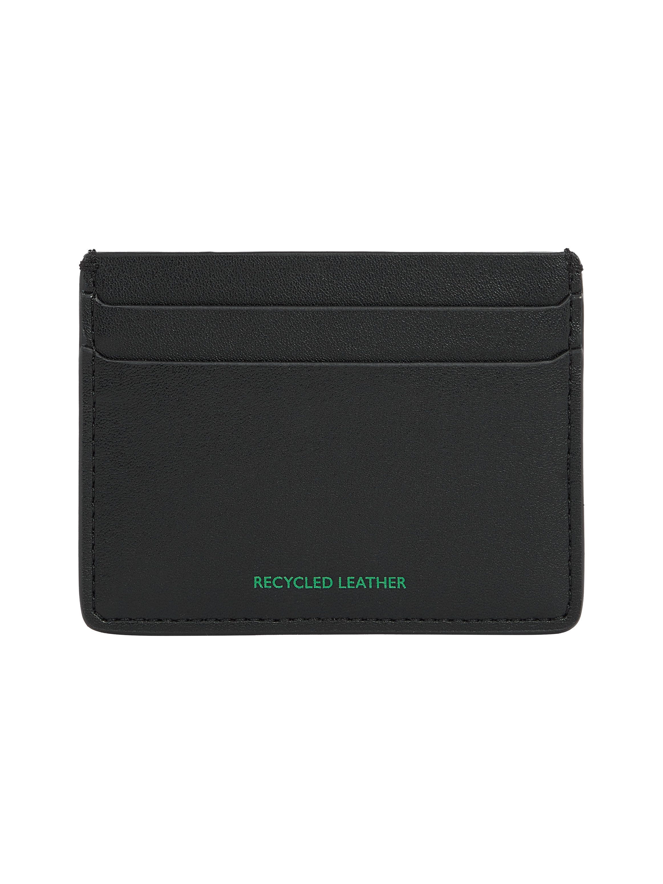 TOMMY JEANS Pasjeshouder TJM HERITAGE LEATHER CC HOLDER heren mini portemonnee portefeuille kaartenhouder met logovlag