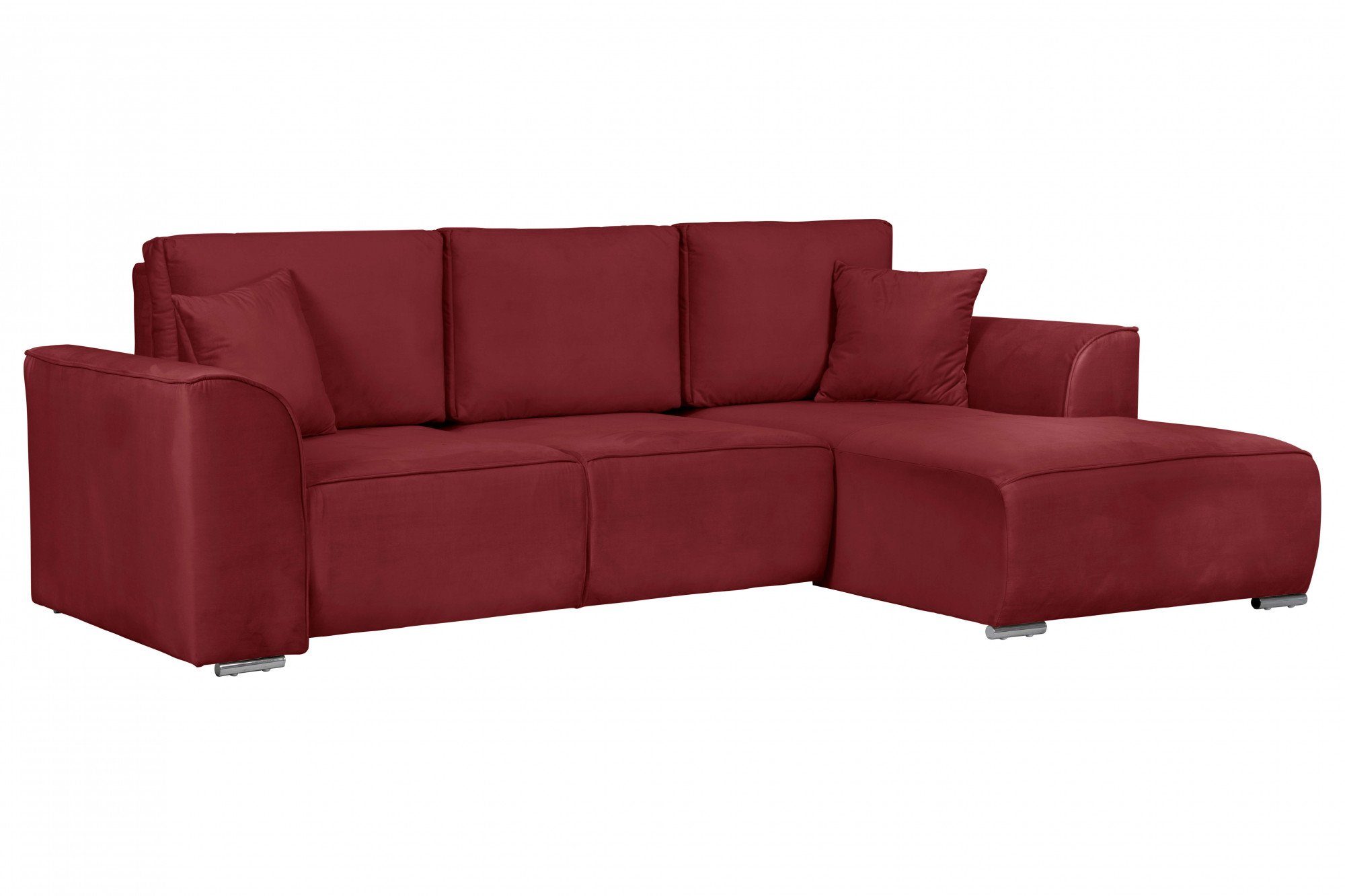 INOSIGN Hoekbank BEATRICE optionele slaapbank met bedlade, B/D/H: 265/170/86 cm