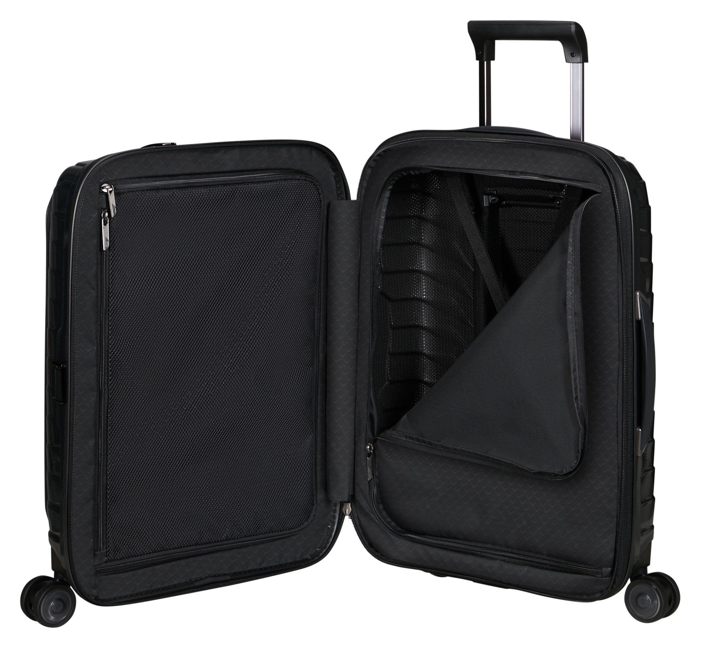 Samsonite Hardshell-trolley PROXIS 55 EXP easy access Handbagage harde koffer volumevergroting laptopvak