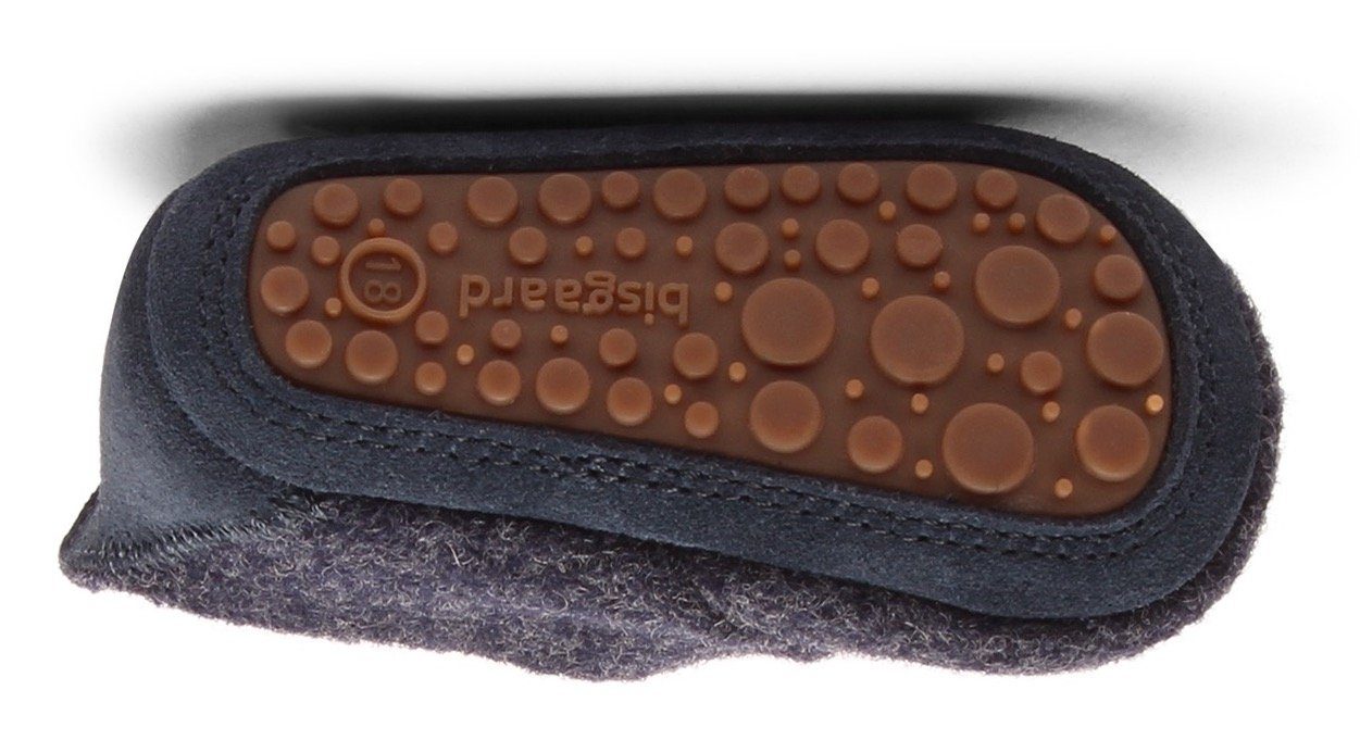 Bisgaard Pantoffels Bisgaard Baby Wool Wagen schoen, babyschoen, instapschoen met klittenbandsluiting