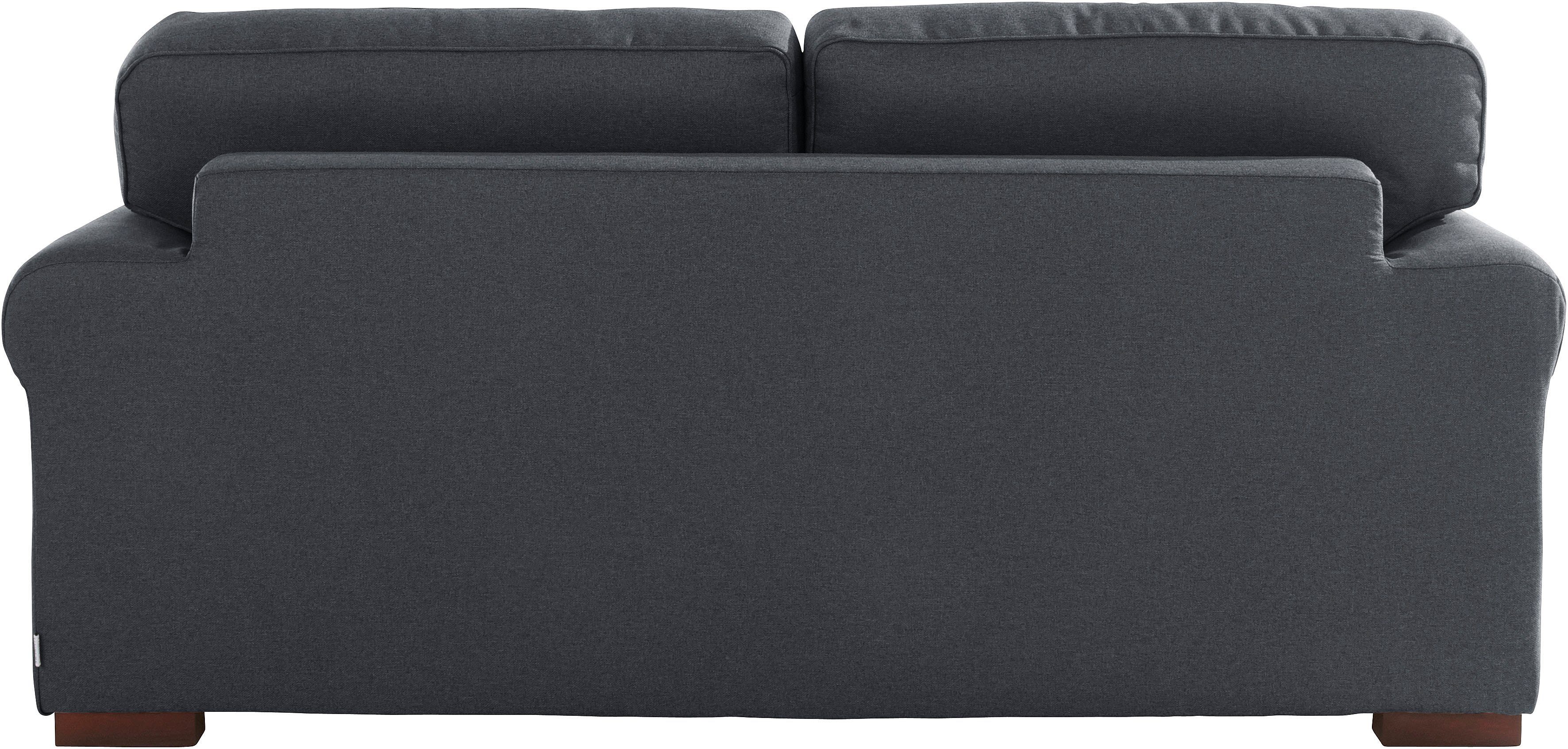 Home affaire 2-zitsbank Broughton zacht zitcomfort, incl. 2 sierkussens, opstaande naad