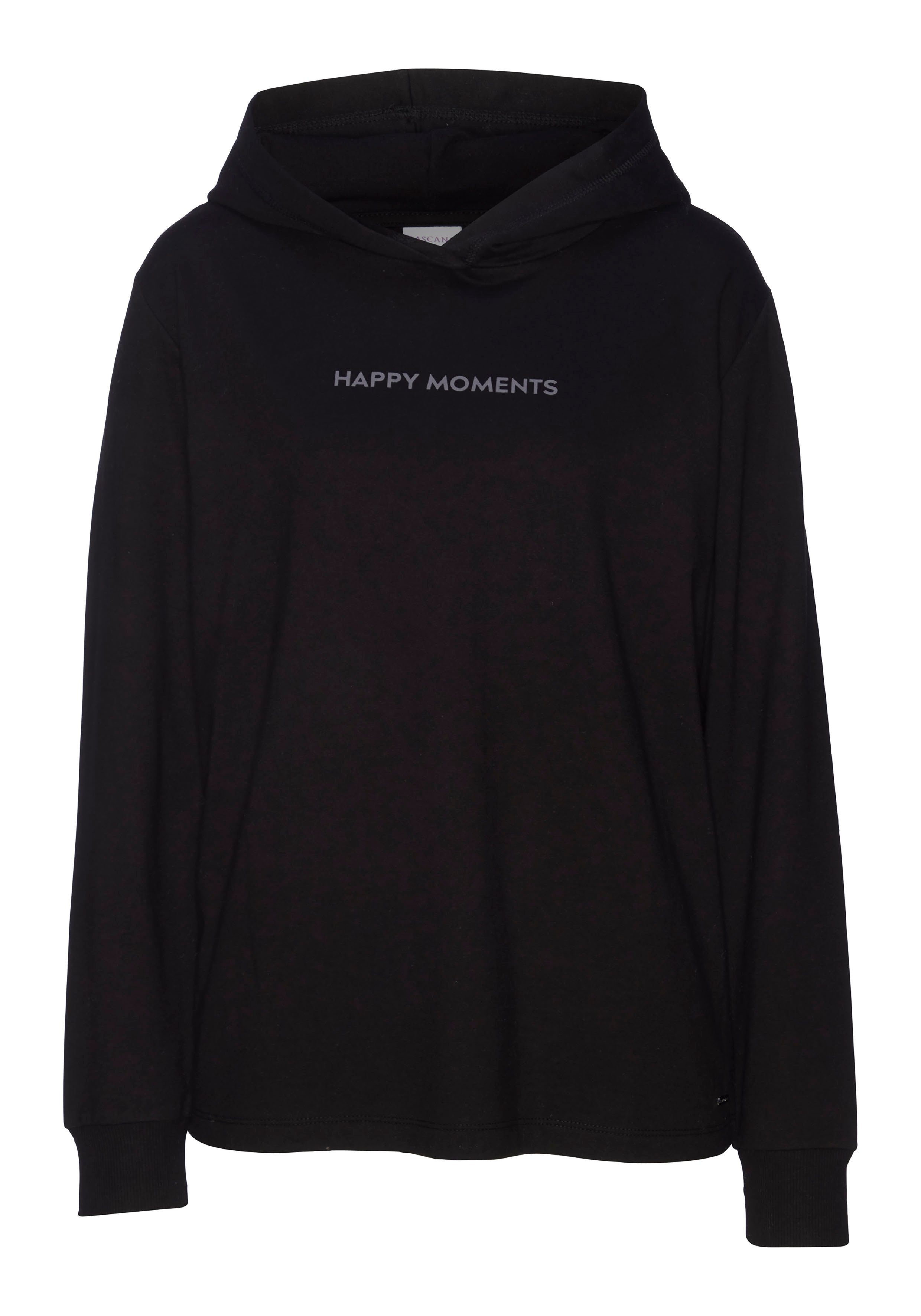 Lascana Hoodie met subtiele frontprint, loungepak