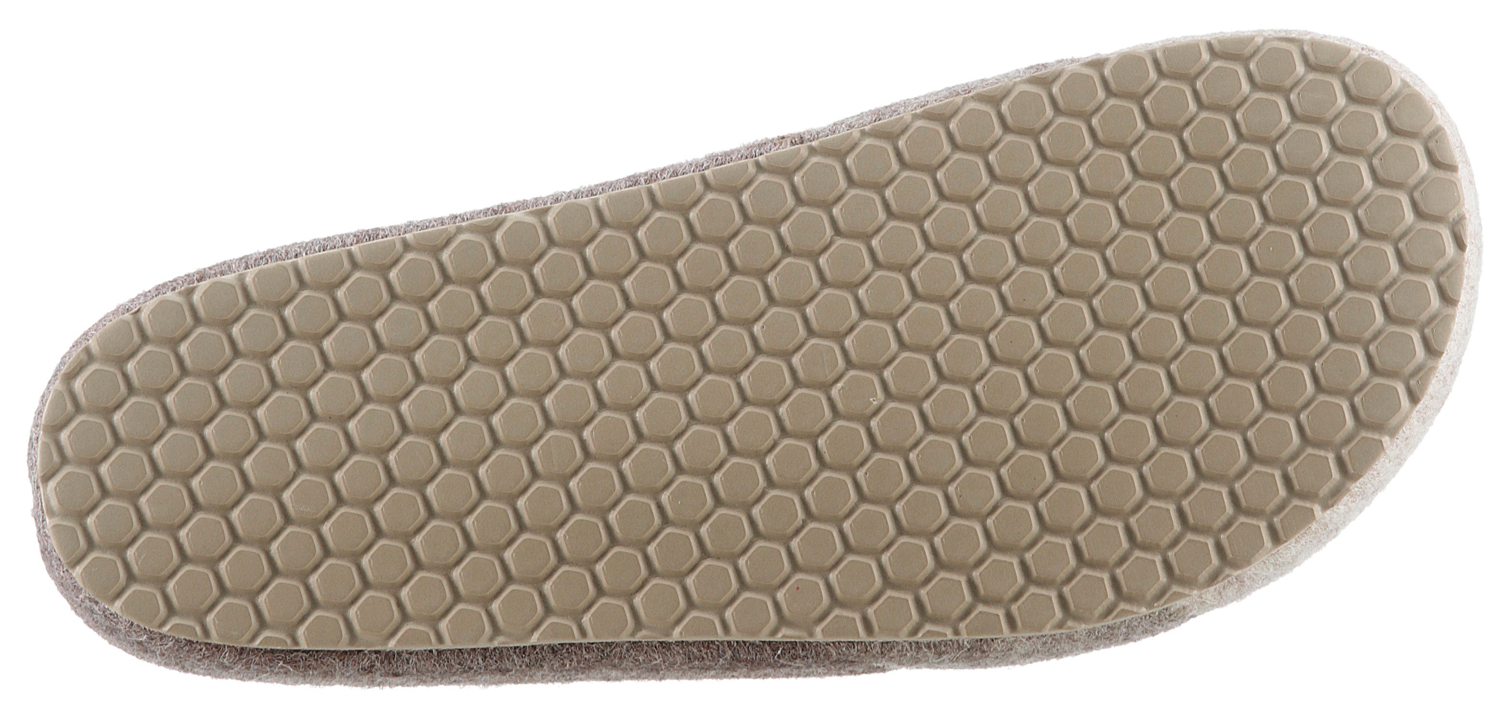 Aniston SHOES Clogs Panal pantoffel, homeslipper in patchwork-uitstraling