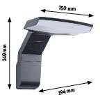 Paulmann Led-wandlamp voor buiten Zenera 230V 3000K Antraciet