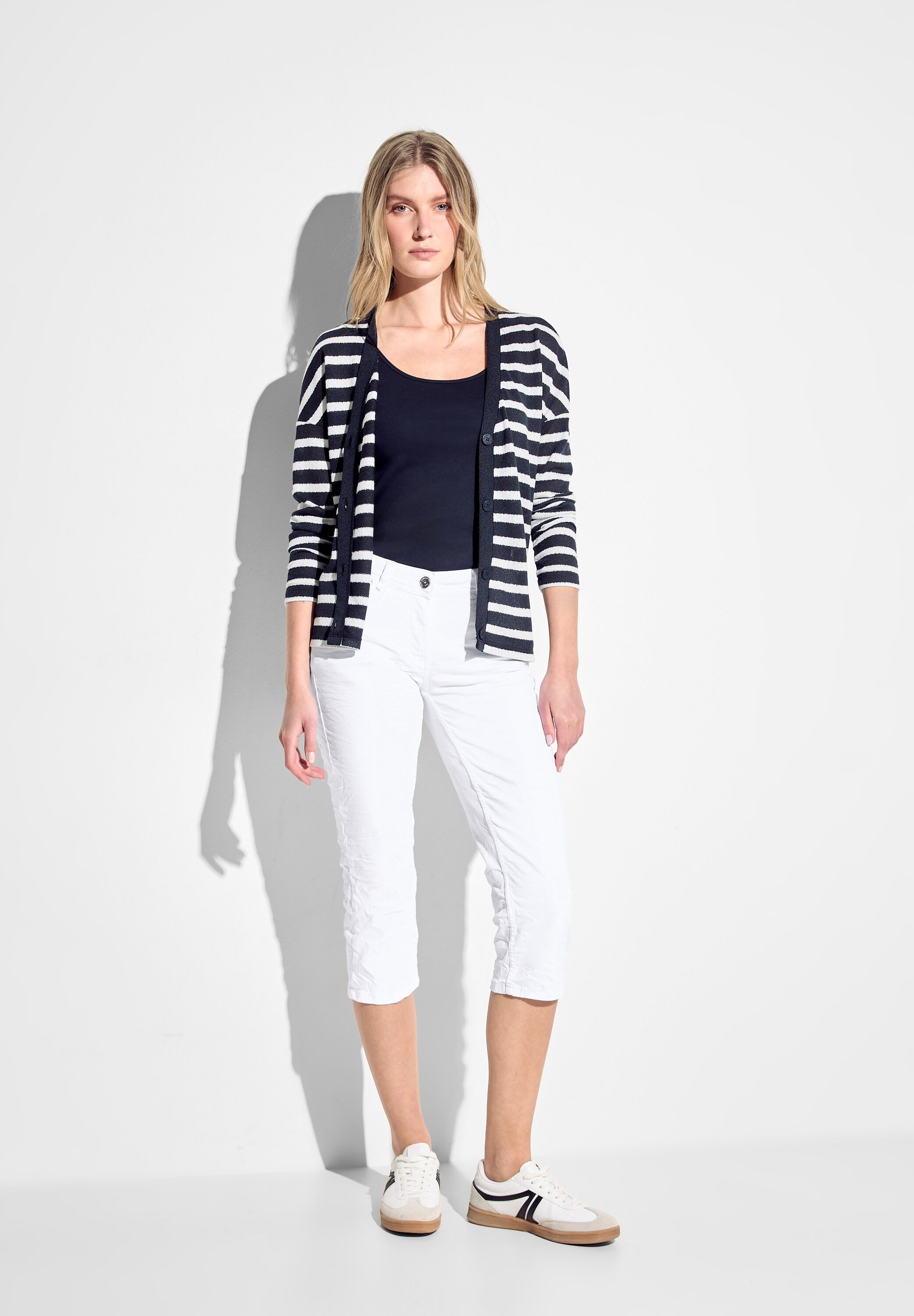 Cecil 3/4 jeans Stijl Scarlett met decoratieve naden