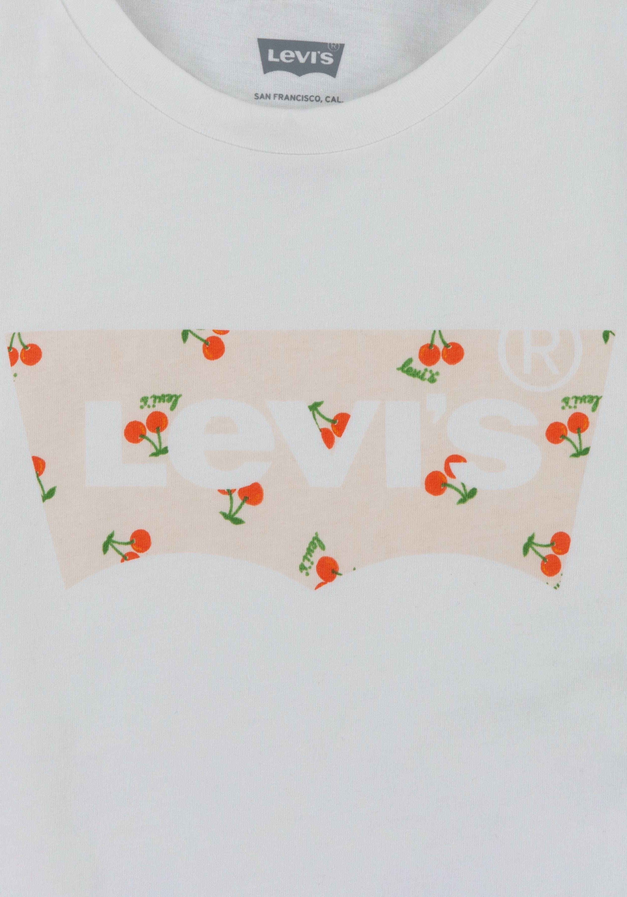 Levi's Kidswear T-shirt met kersenprint, voor meisjes