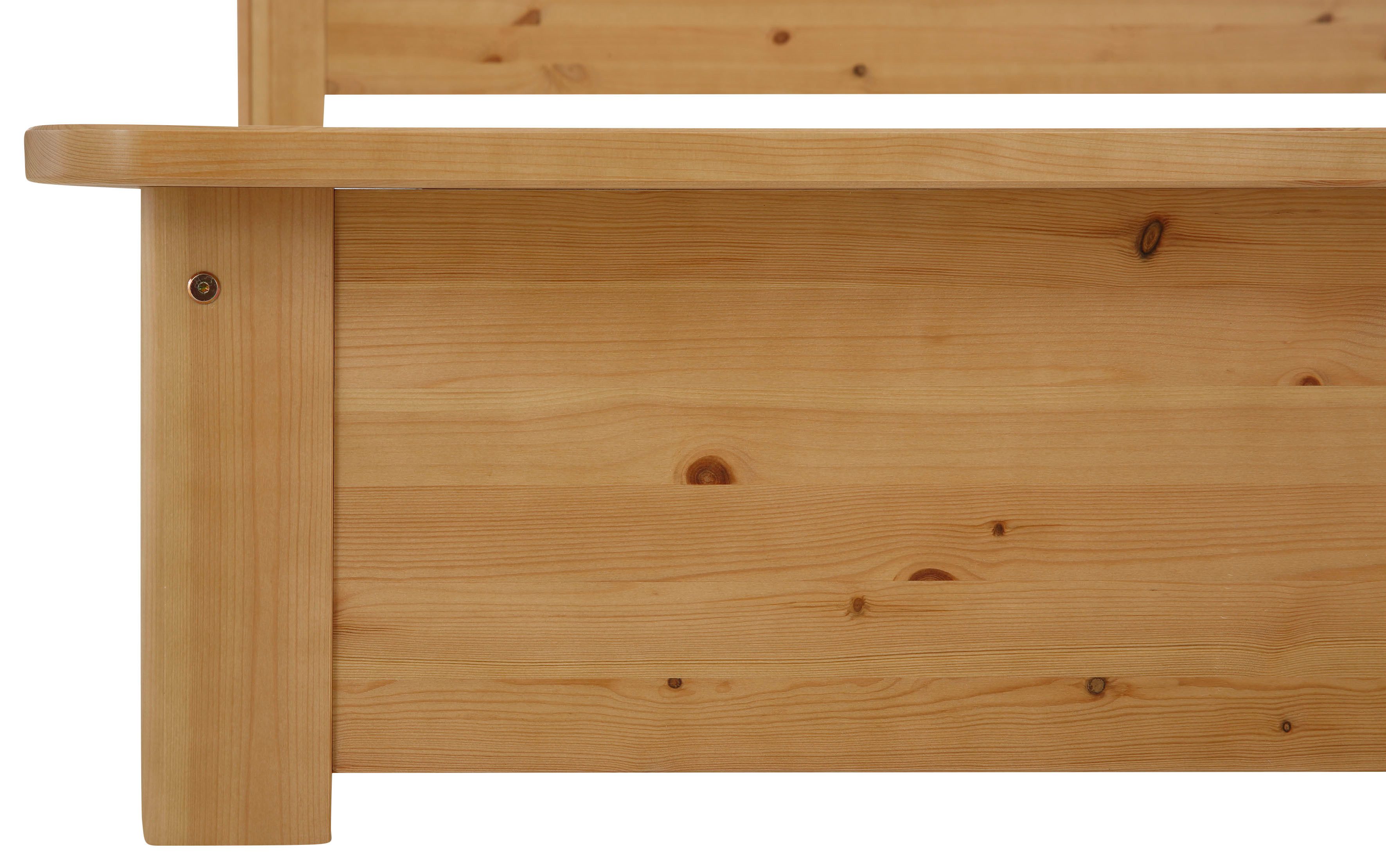 Home affaire Massief houten ledikant "KERO" BESTSELLER! Opbergruimte in het hoofdeinde gecertificeerd massief hout (grenen), optioneel met lade