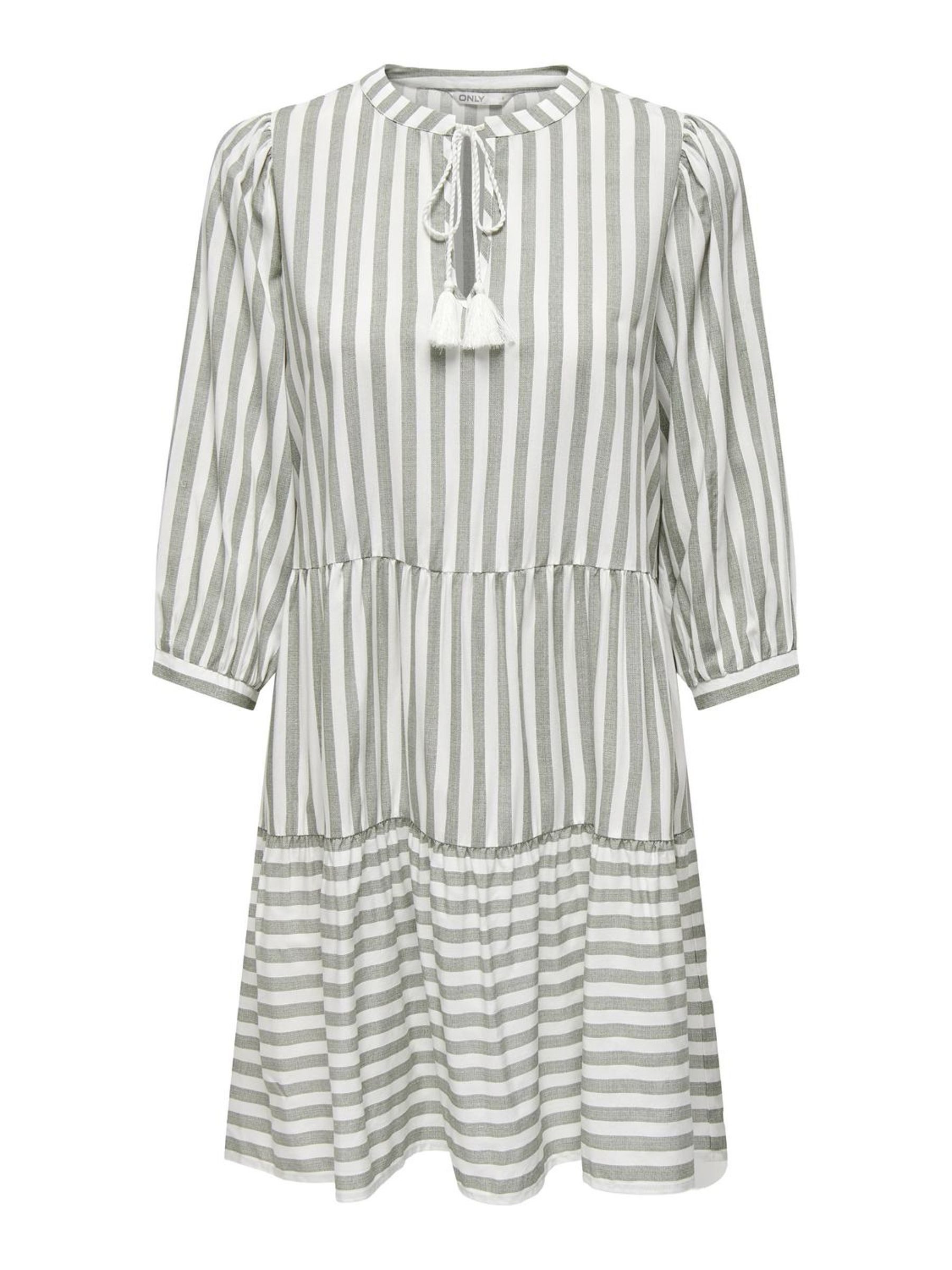 Only Tuniekjurk ONLKAYA 3/4 PUFF SHORT DRESS WVN NOOS