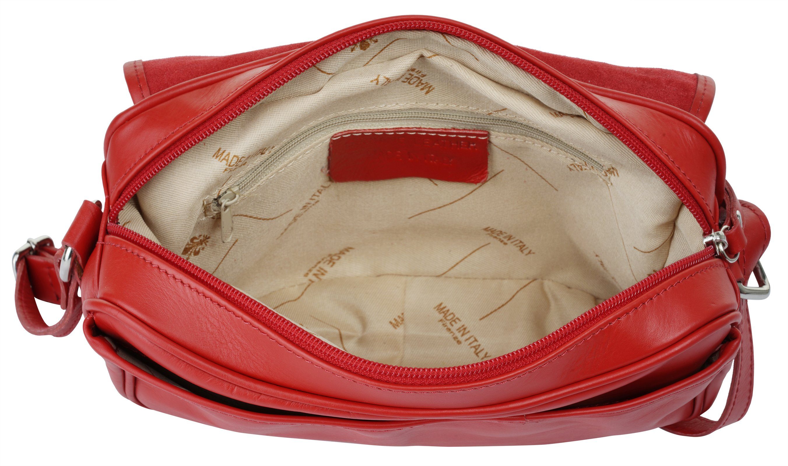 Samantha Look Schoudertas echt leer, made in italy