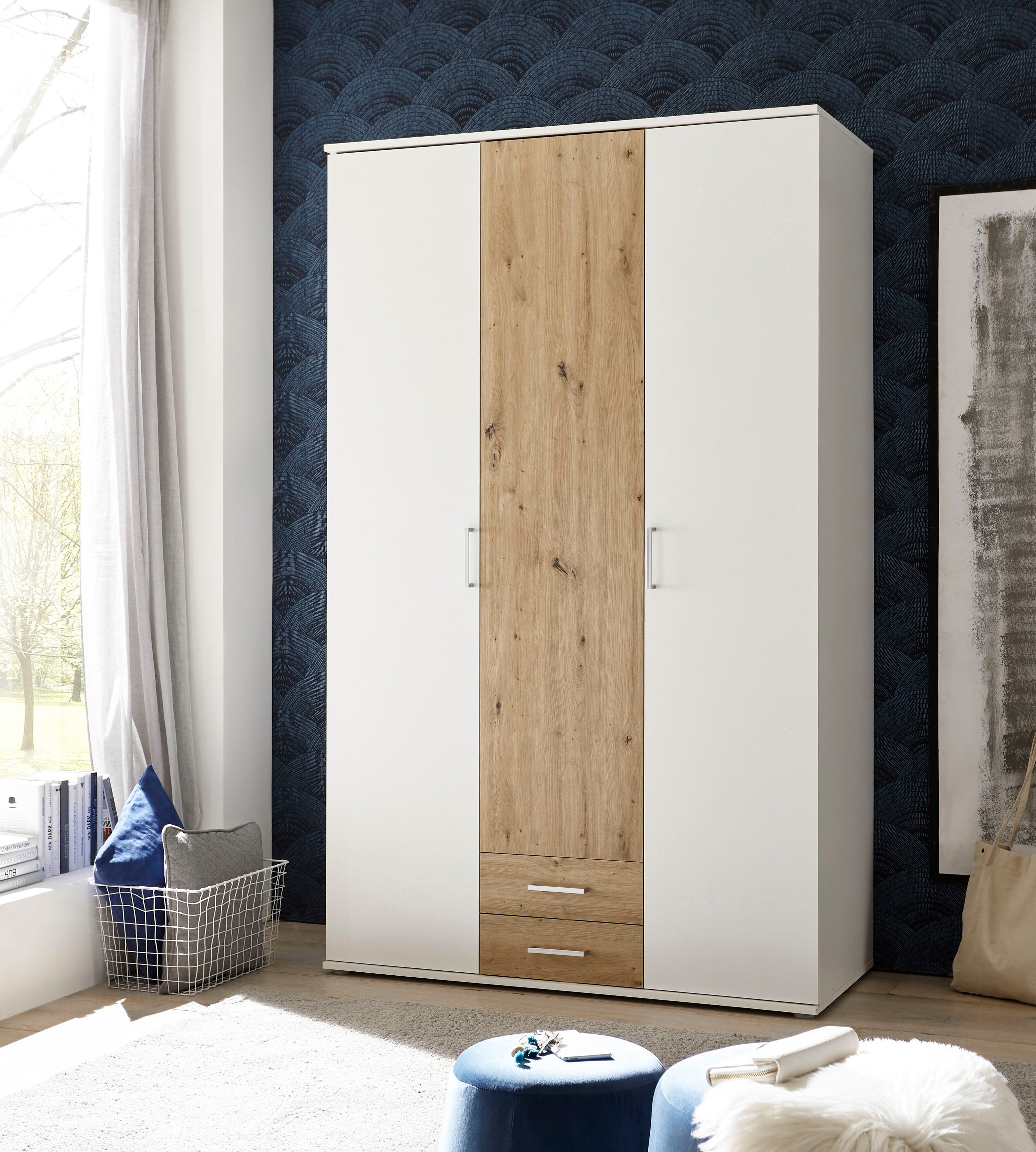 Schlafkontor Kledingkast Marburg bestseller kast garderobe met lades Slaapkamerkast in topkwaliteit, in 2 breedtes