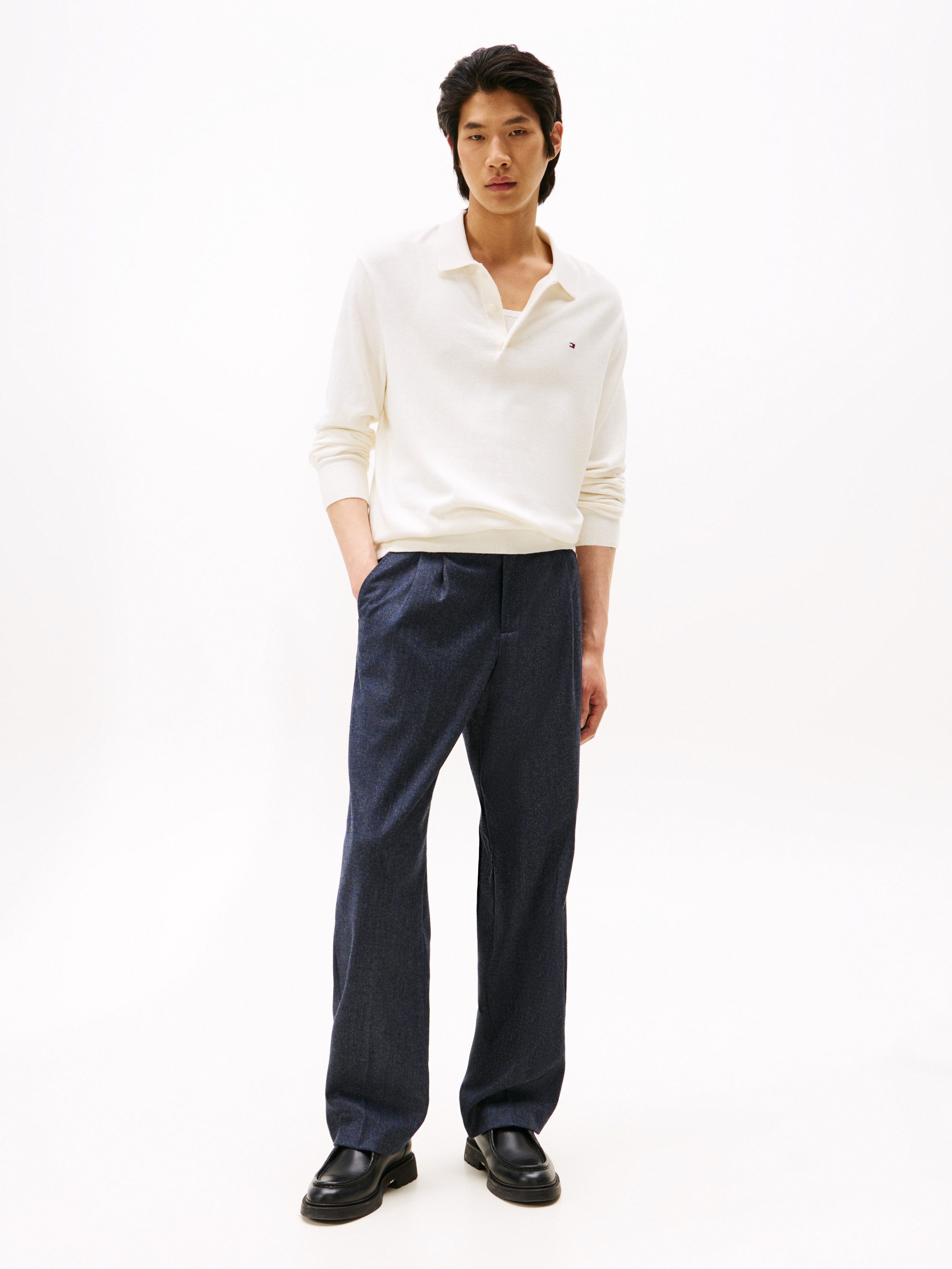Tommy Hilfiger Trui met polokraag PIMA ORG CTN CASHMERE LS POLO