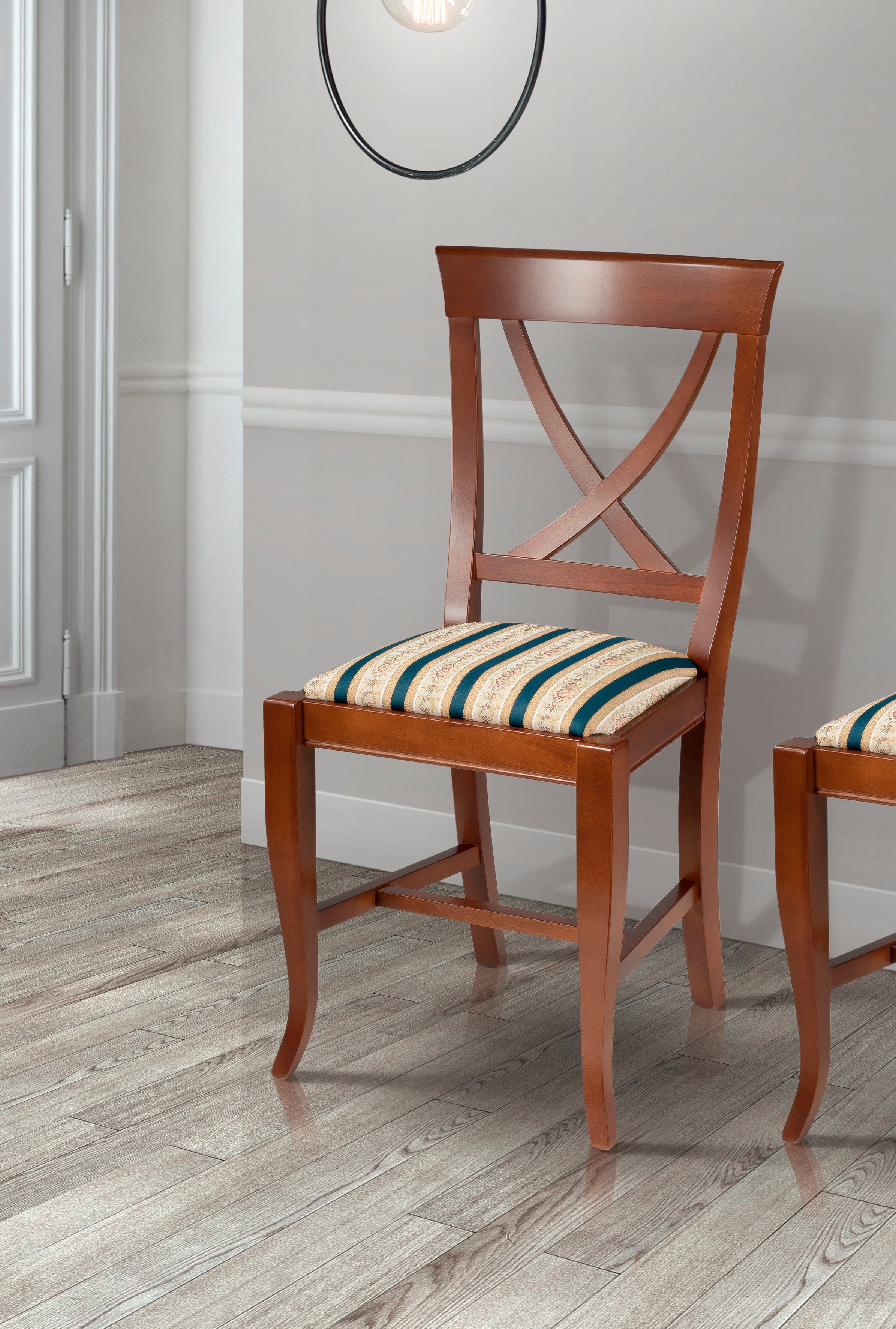 Home affaire Eetkamerstoel Michaela Breedte 44 cm (1 stuk) 4 poot stoelen bruin