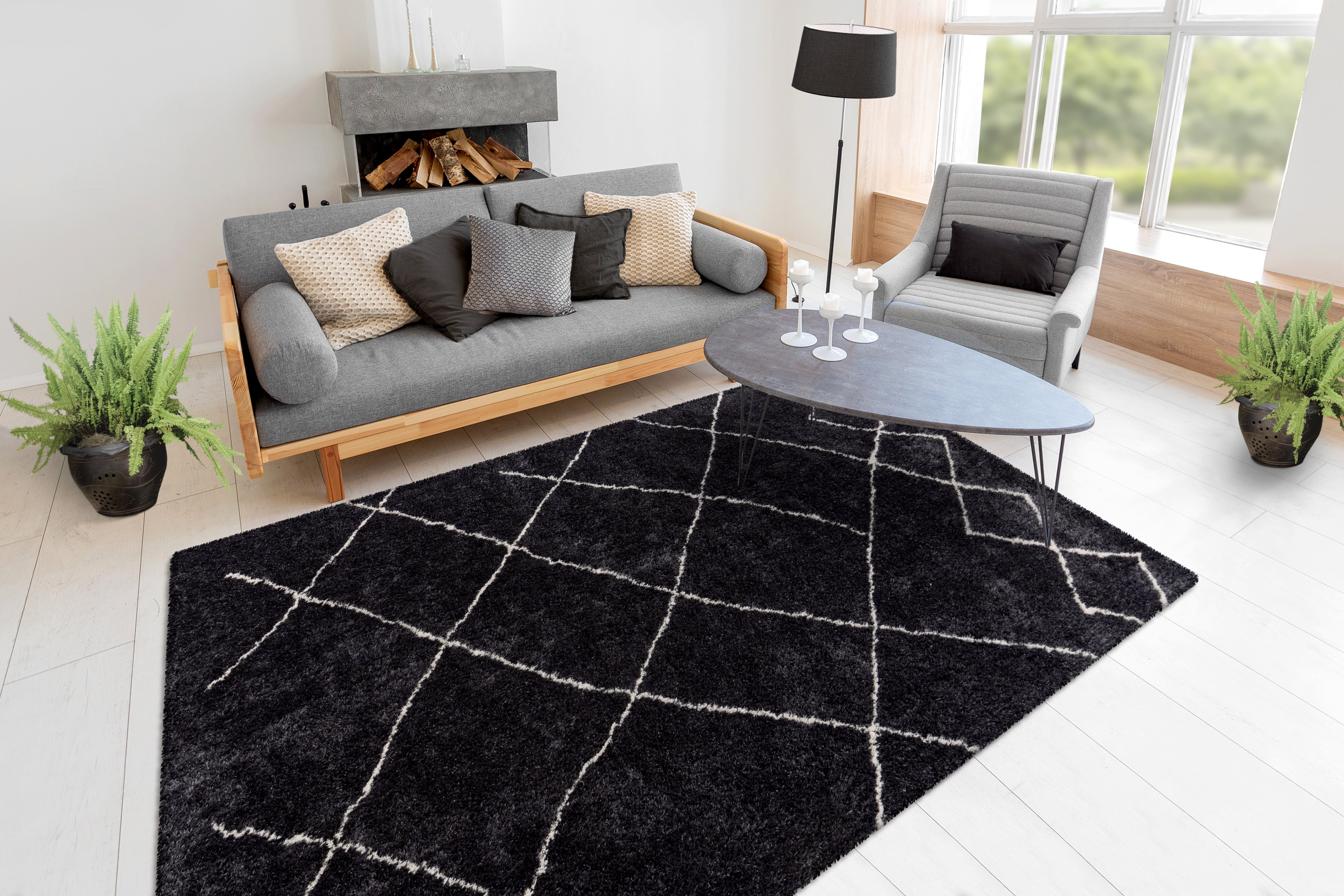 me gusta Vloerkleed Orlando 525 Aantrekkelijk patroon, retrolook, katoen achterkant, geschikt voor vloerverwarming