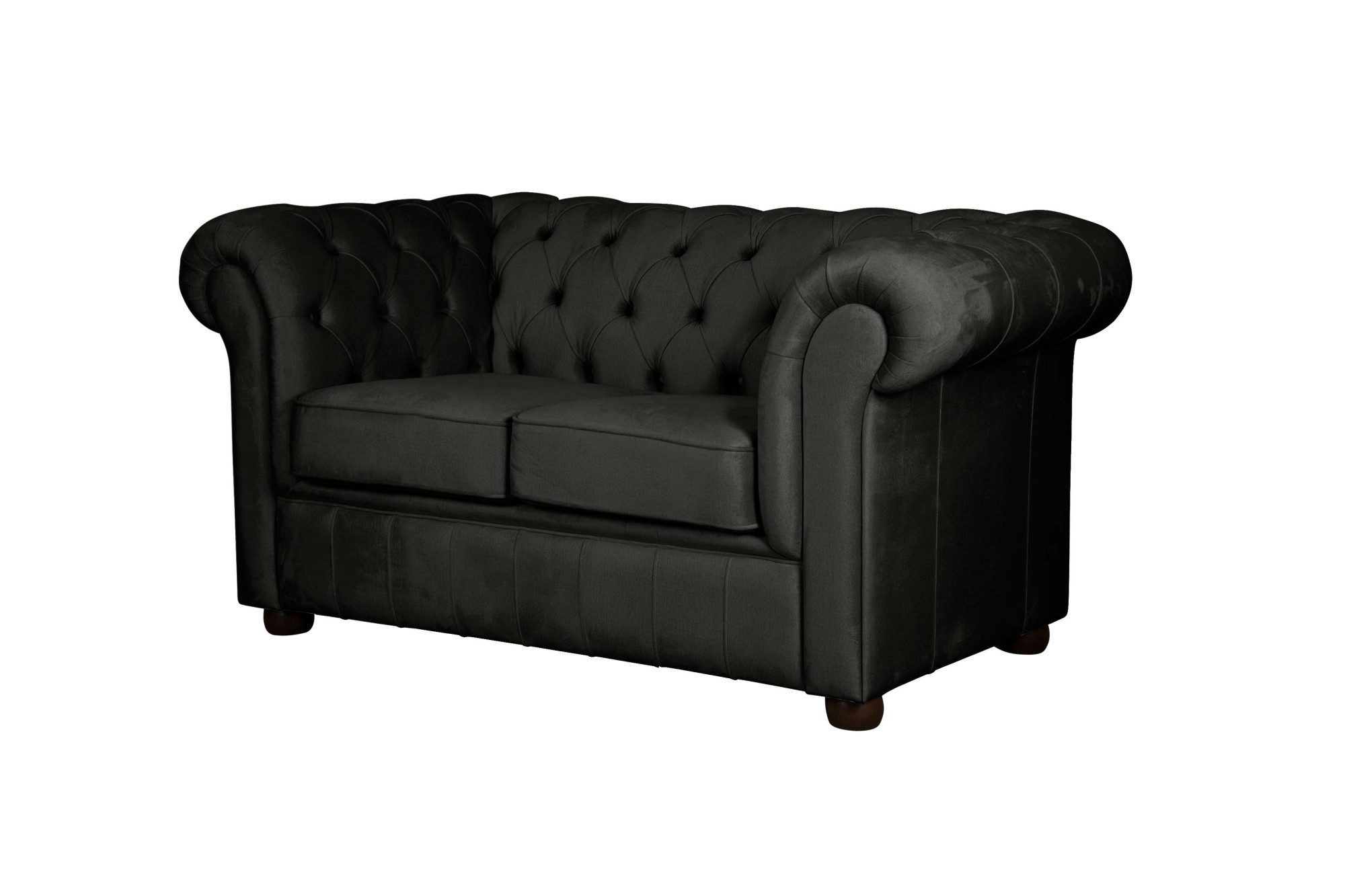 Home affaire 2-zitsbank CHARENTE, Chesterfield bank, golfvering, afmetingen: B/D/H: 147/89/74 cm