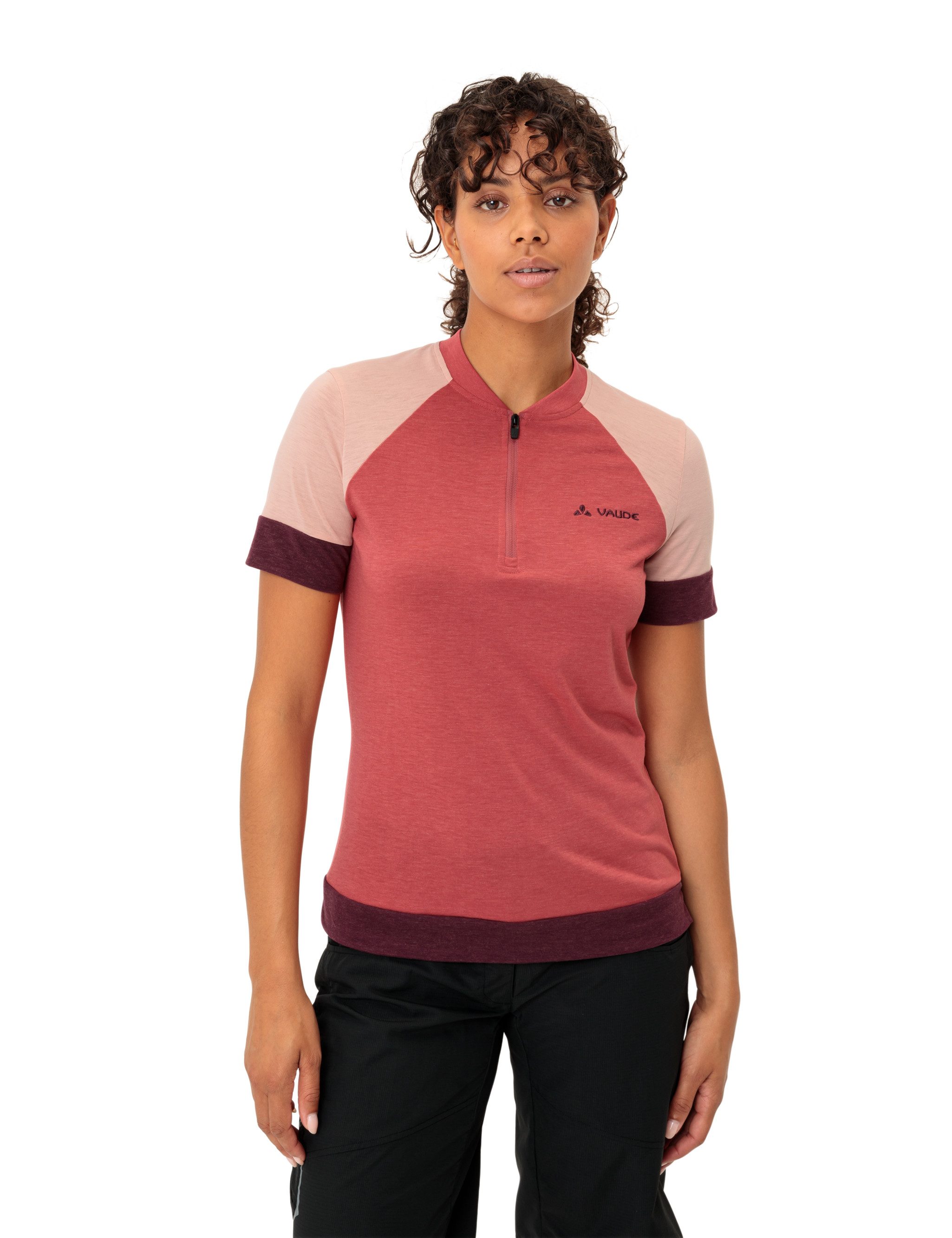 VAUDE Functioneel shirt WOMEN'S ALTISSIMO Q-ZIP SHIRT fitness maat 38 zwart