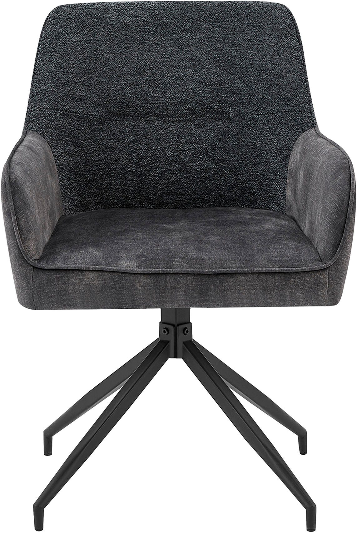 byLIVING Eetkamerstoel Jacky set van 2 draaisstoel met pocketveren en moderne stofcombinatie (set, 2 stuks)