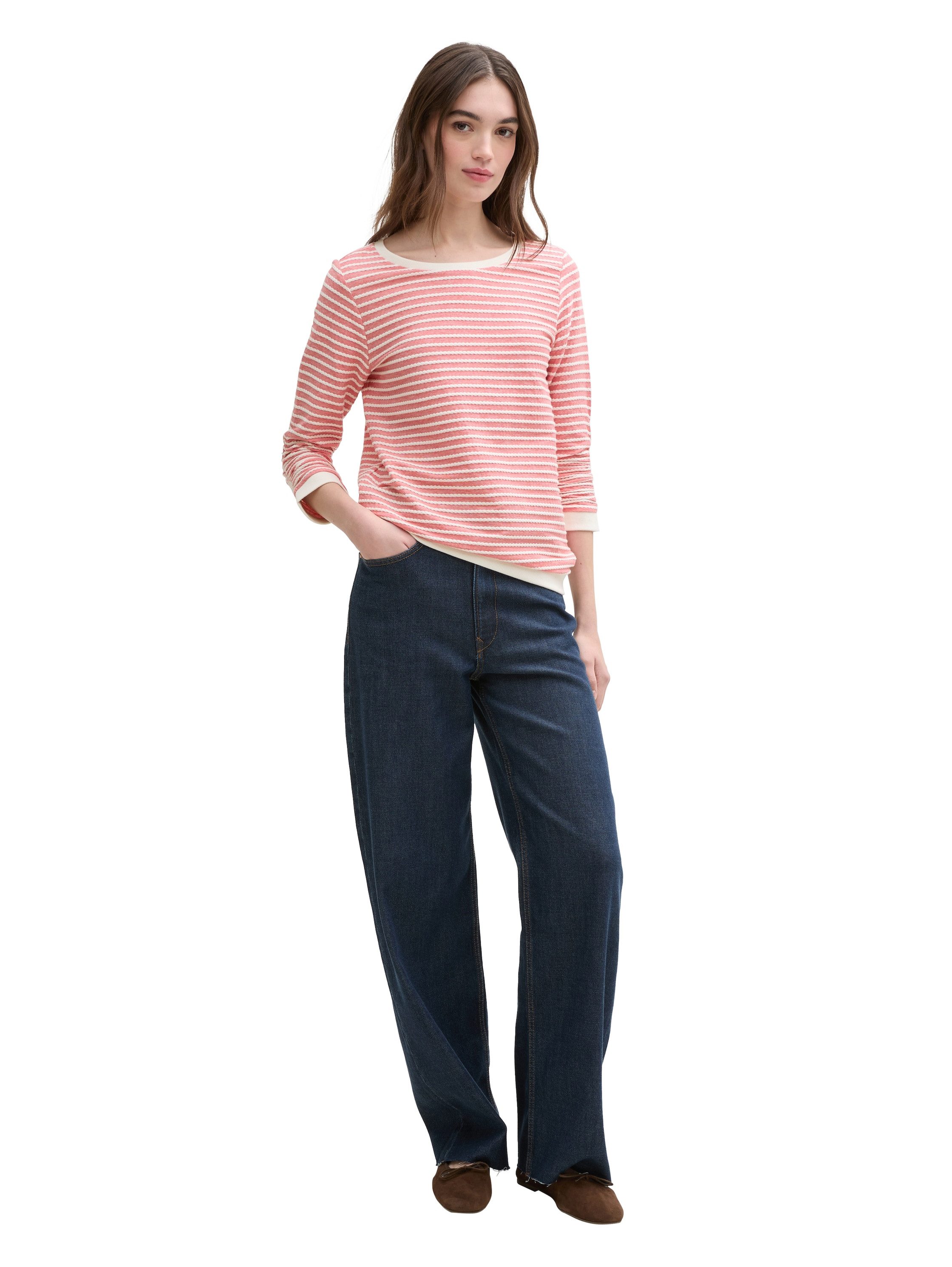 Tom Tailor Denim Sweatshirt met gestreepte look