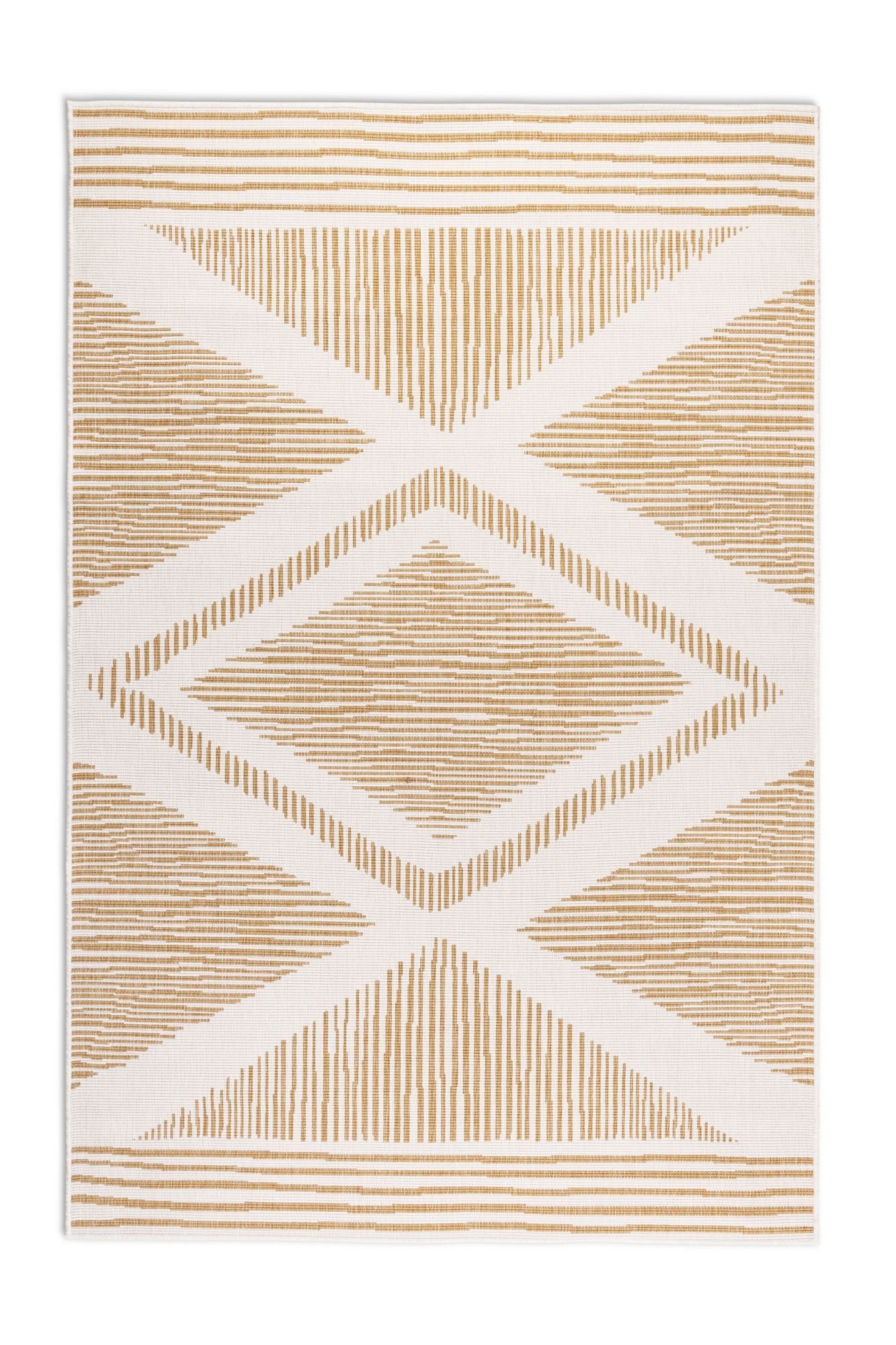 ELLE DECORATION Vloerkleed Rhombus, In- en Outdoor Vlakweefsel, binnen- en buitengebruik, modern, omkeerbaar tapijt, balkon, woonkamer