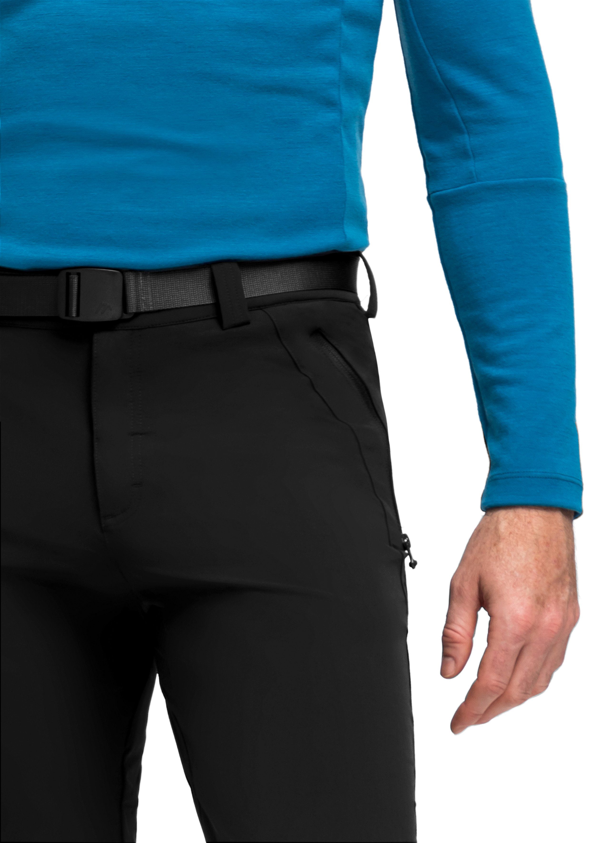 Maier Sports Functionele broek Naturno Heren outdoorbroek, robuuste trekkingbroek, 3 zakken en riem