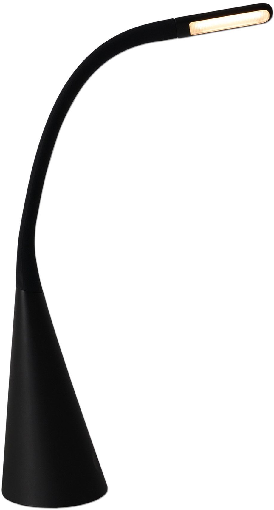 näve Led-tafellamp Alf 3 standen dimbaar, touch, usb-stekker, bewegende (1 stuk) tafellampen maat 1 St. zwart