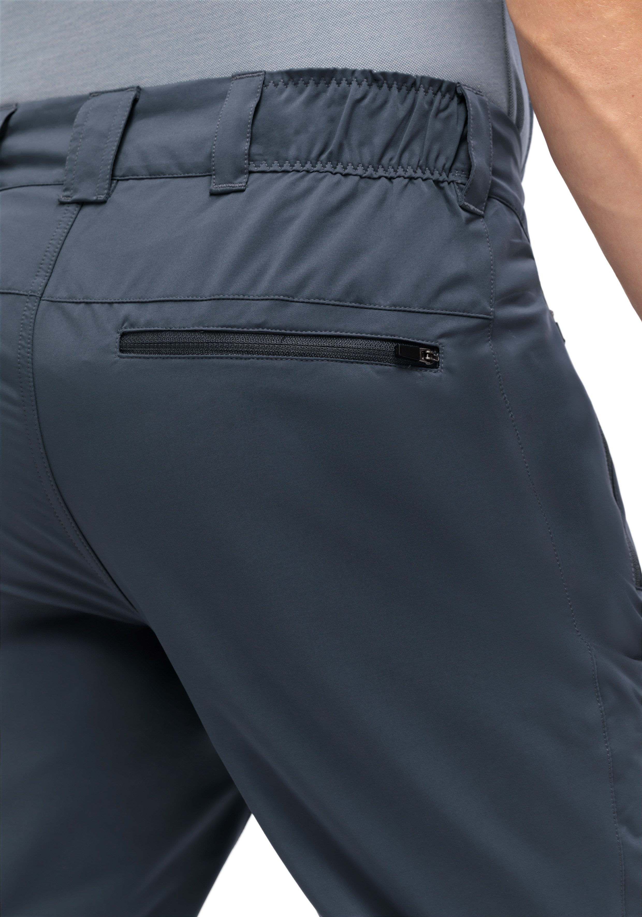 Maier Sports Outdoorbroek Nil Loop Heren wandelbroek, functionele broek met zakken + riem, regular fit